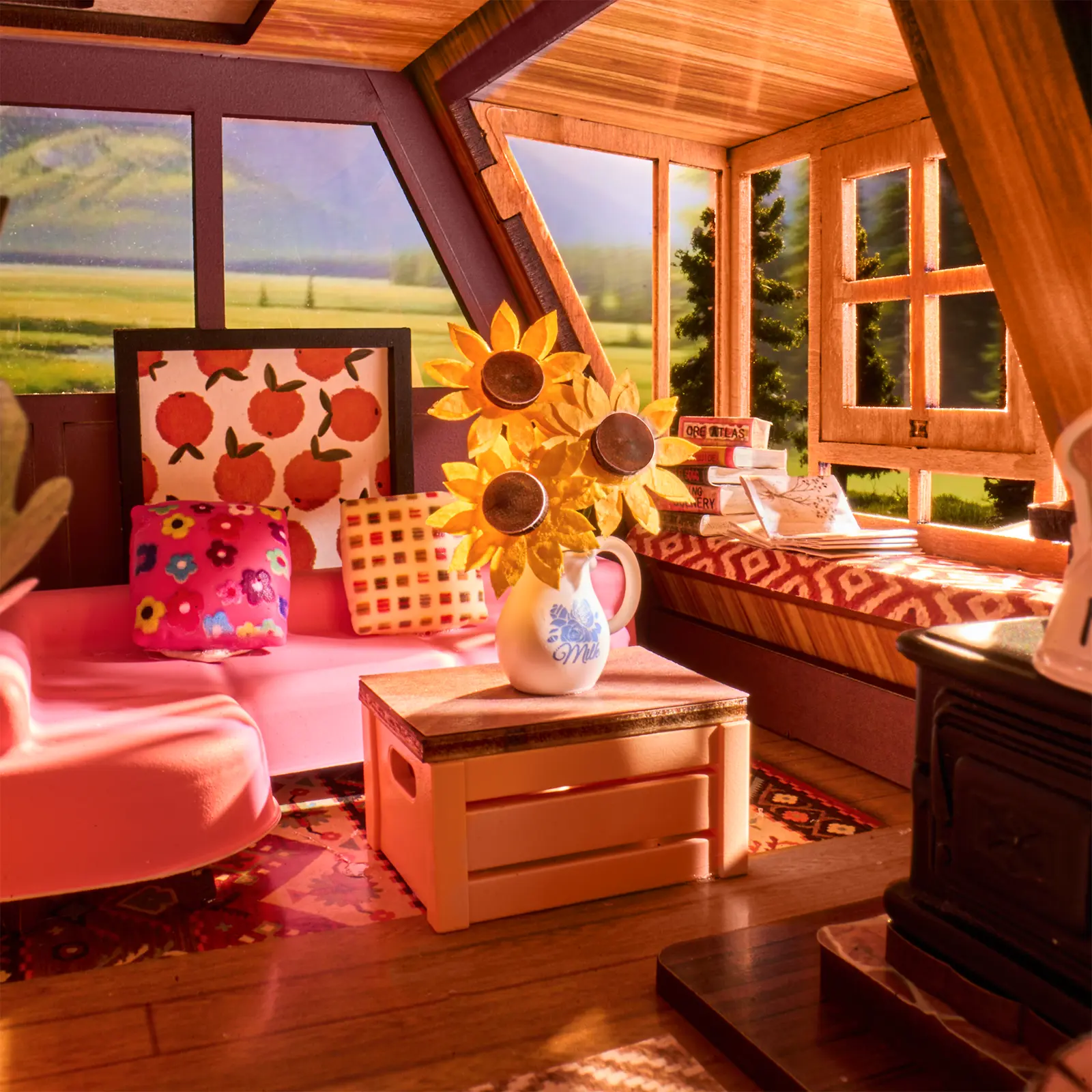 Robotime A-Frame Cabin DG181 - Image 6