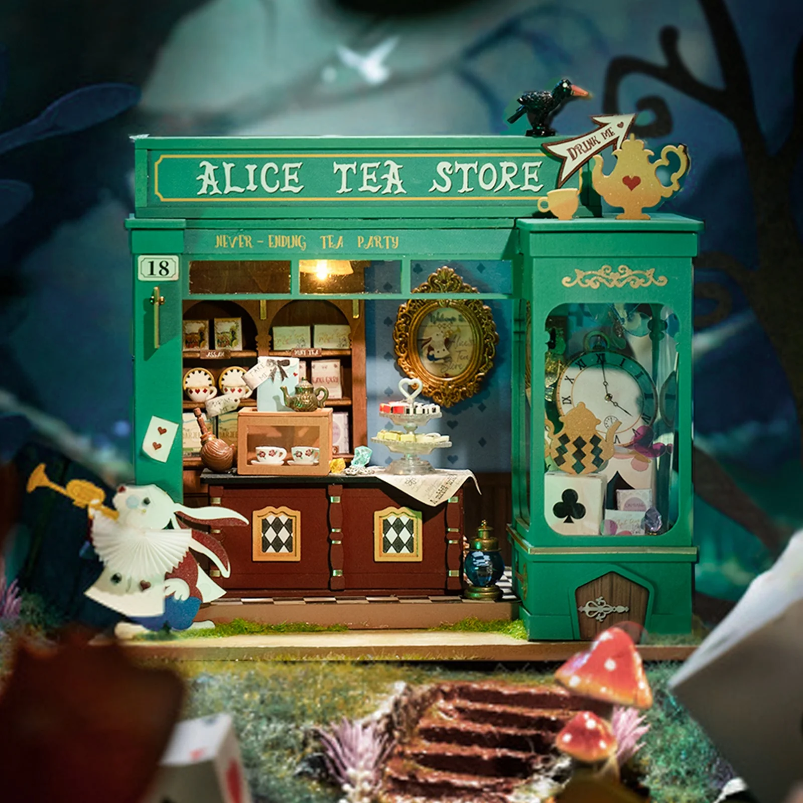 Robotime Alice's Tea Store DG156 - Image 7