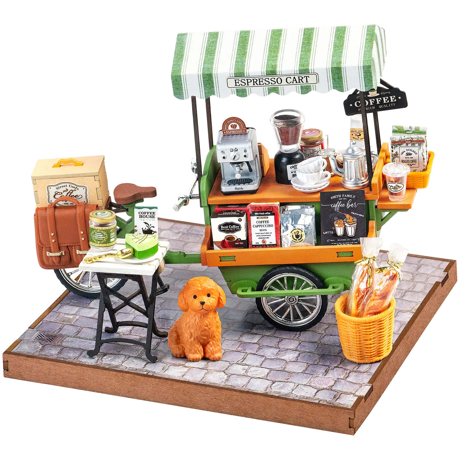 Robotime Aromatic Coffee Cart DG182