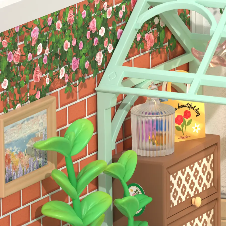 Robotime Blooming Tea Garden DW013B - Image 5