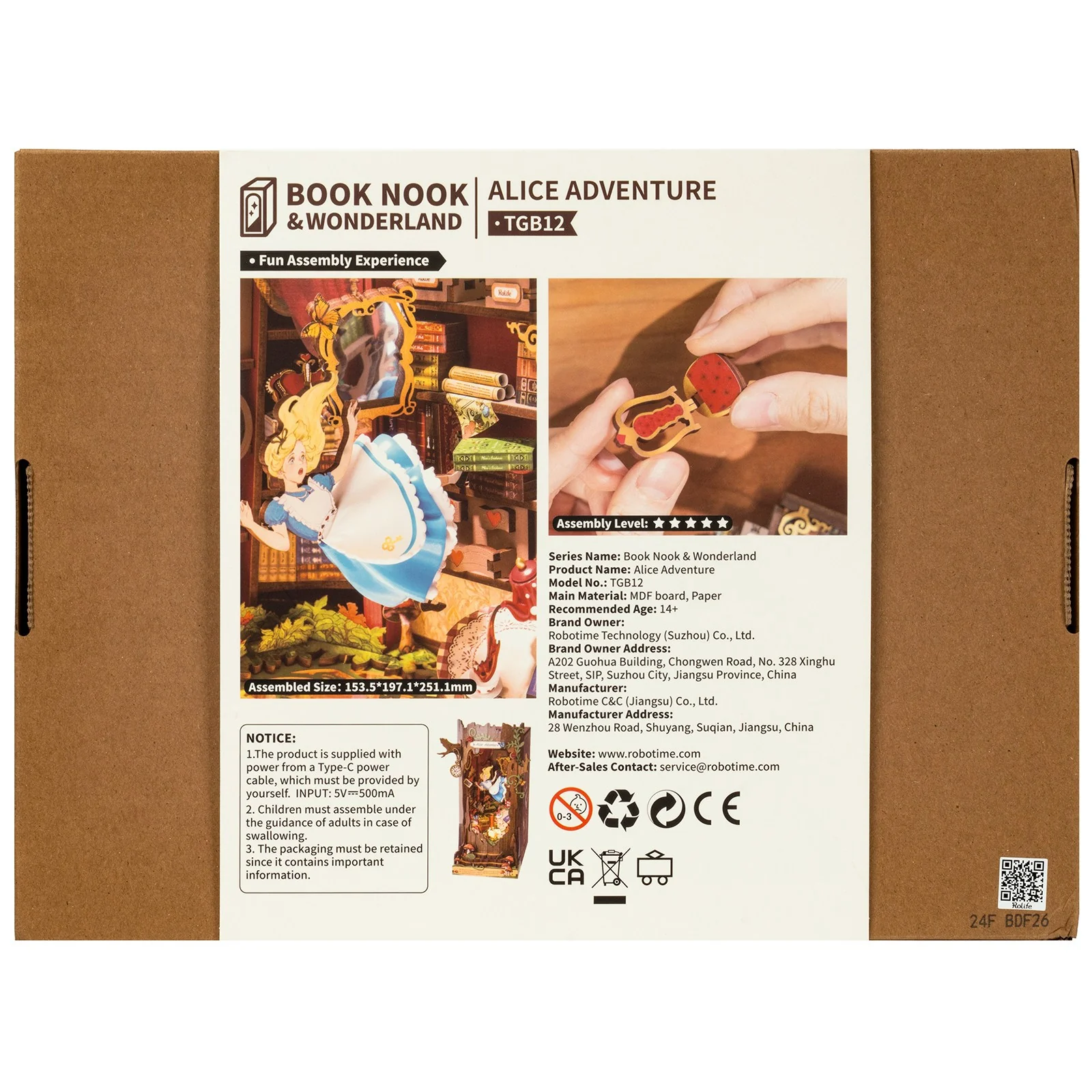 Robotime Book Nook Alice Adventure TGB12 - Image 3