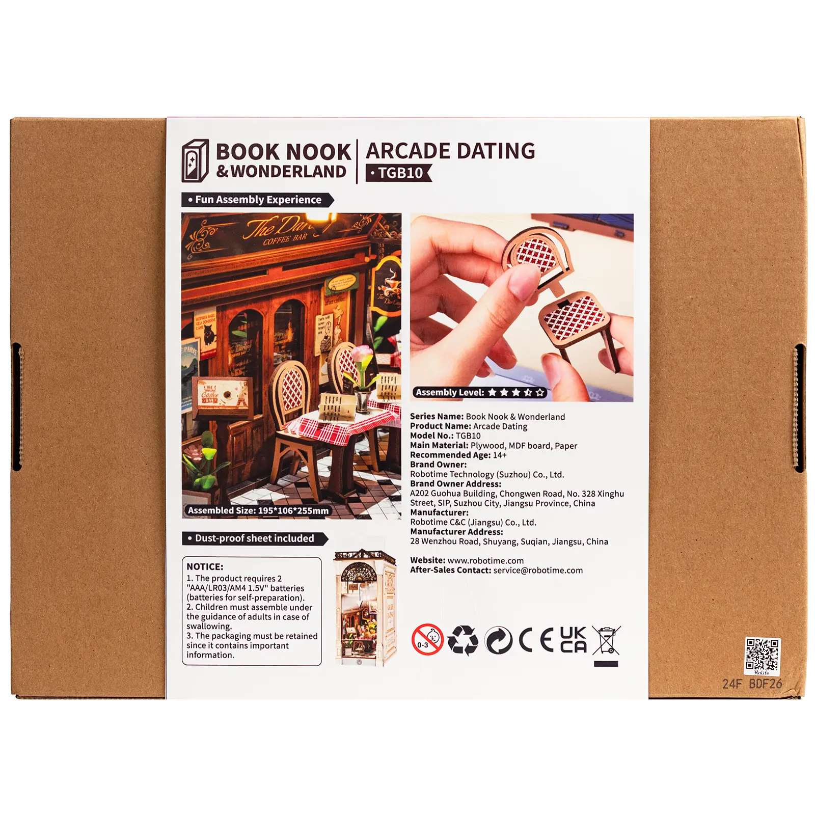 Robotime Book Nook Arcade Dating TGB10 - Image 3