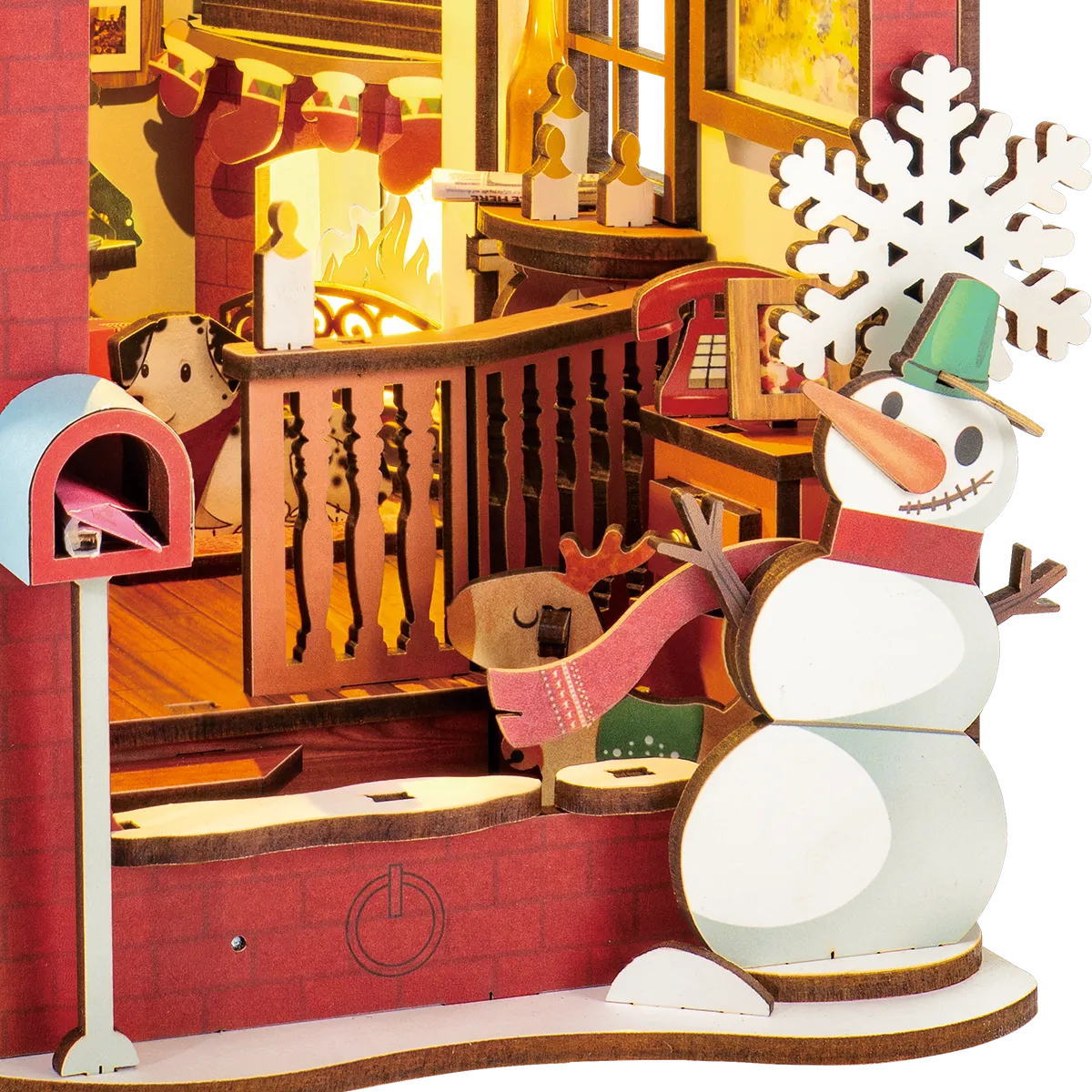 Robotime Book Nook Christmas Indoor Scene TGC07 - Image 3