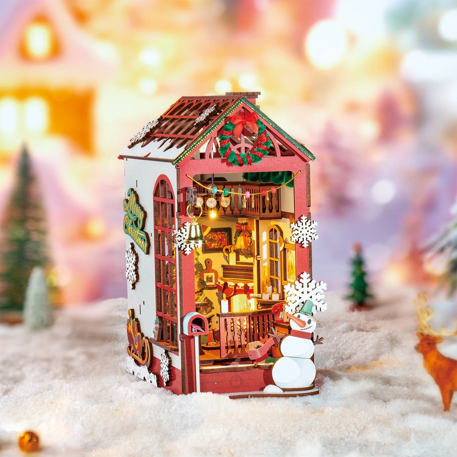 Robotime Book Nook Christmas Indoor Scene TGC07 - Image 5