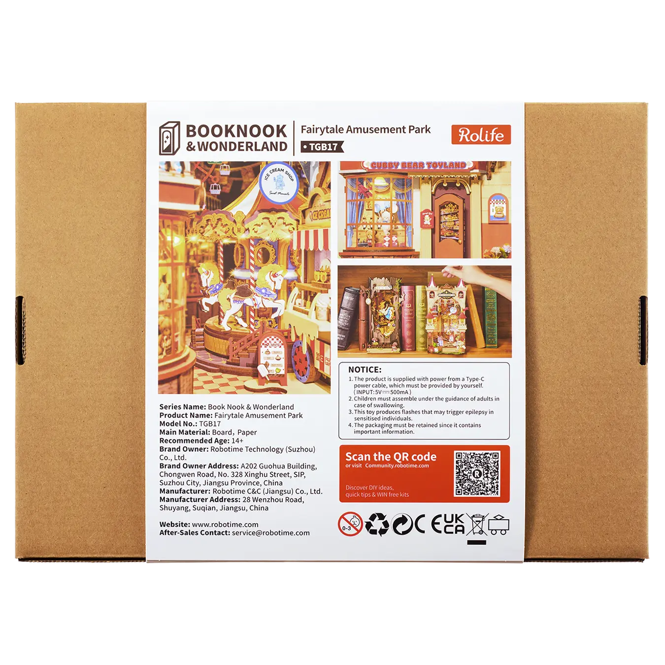 Robotime Book Nook Fairytale Amusement Park TGB17 - Image 3