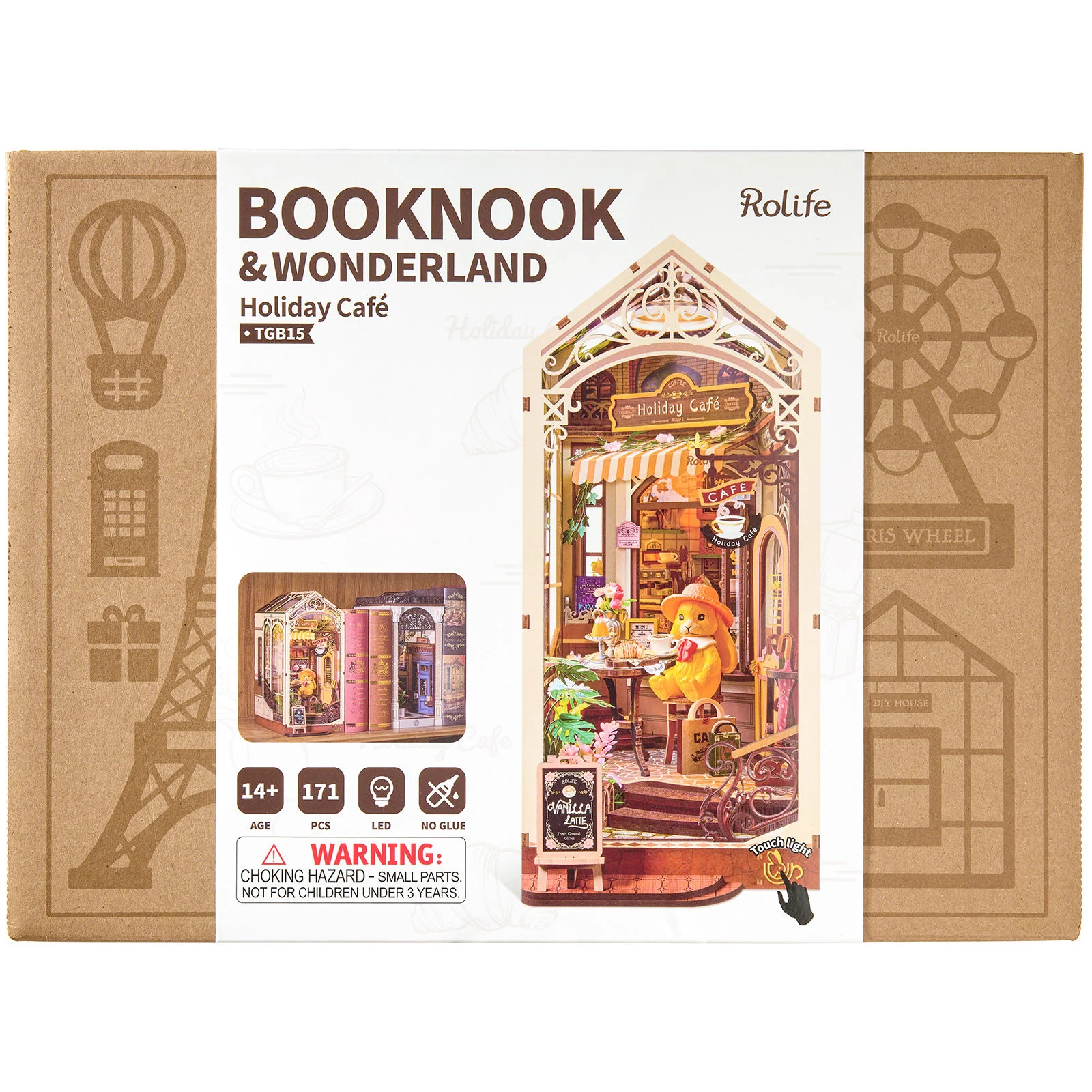 Robotime Book Nook Holiday Café TGB15 - Image 2
