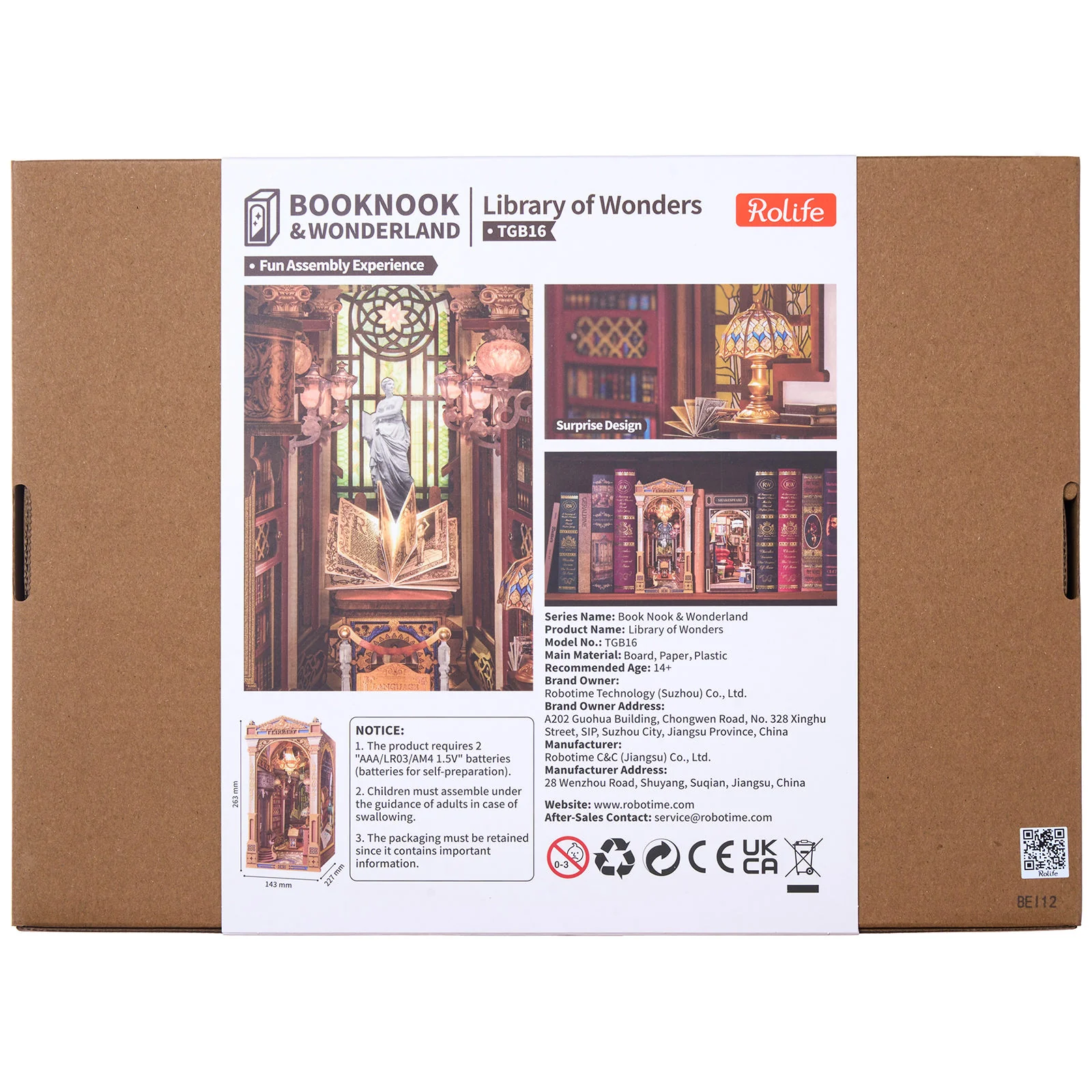 Robotime Book Nook Library of Wonders TGB16 - Image 3
