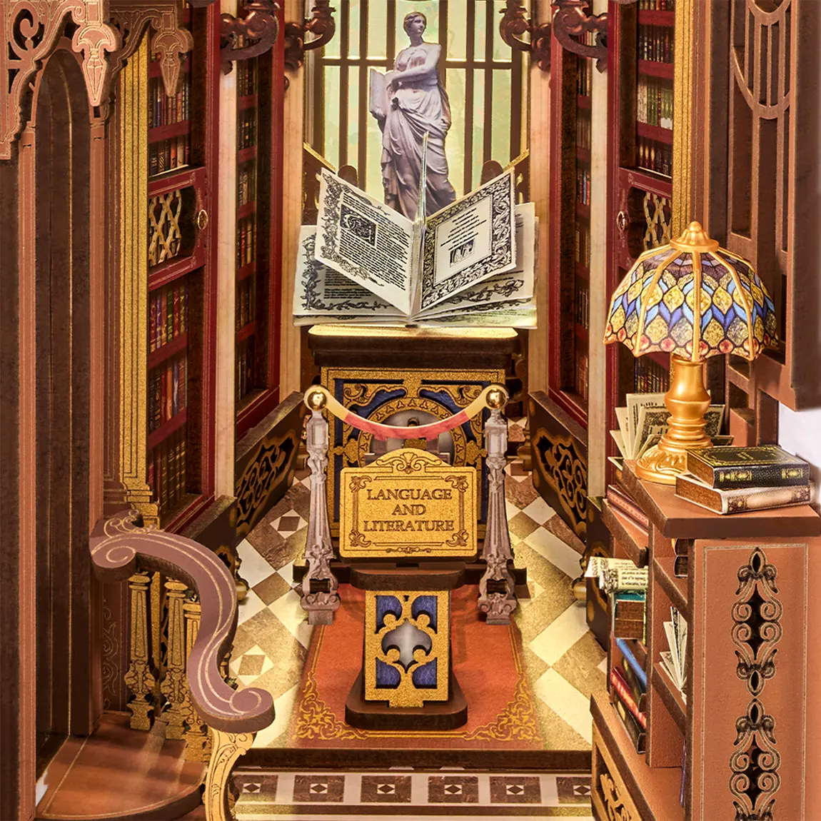 Robotime Book Nook Library of Wonders TGB16 - Image 4
