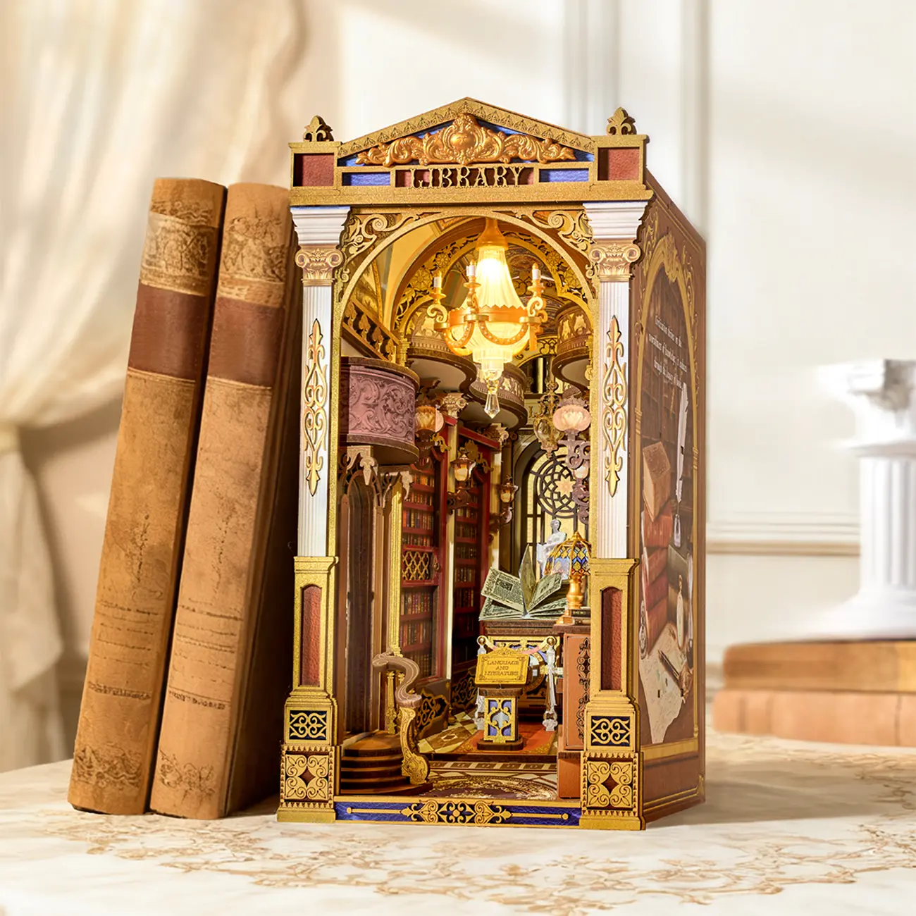 Robotime Book Nook Library of Wonders TGB16 - Image 9
