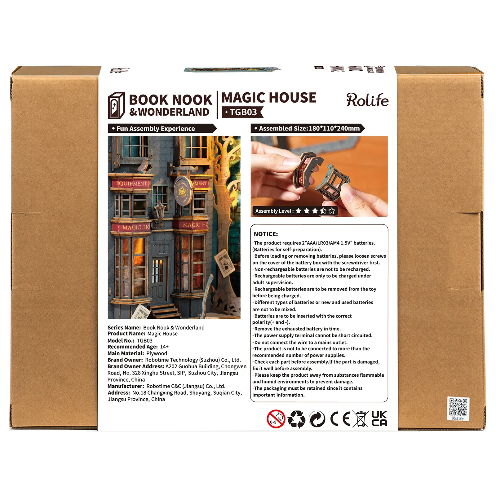 Robotime Book Nook Magic House TGB03 - Image 3