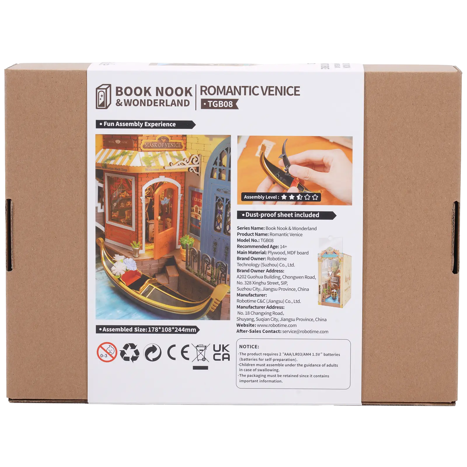 Robotime Book Nook Romantic Venice TGB08 - Image 3