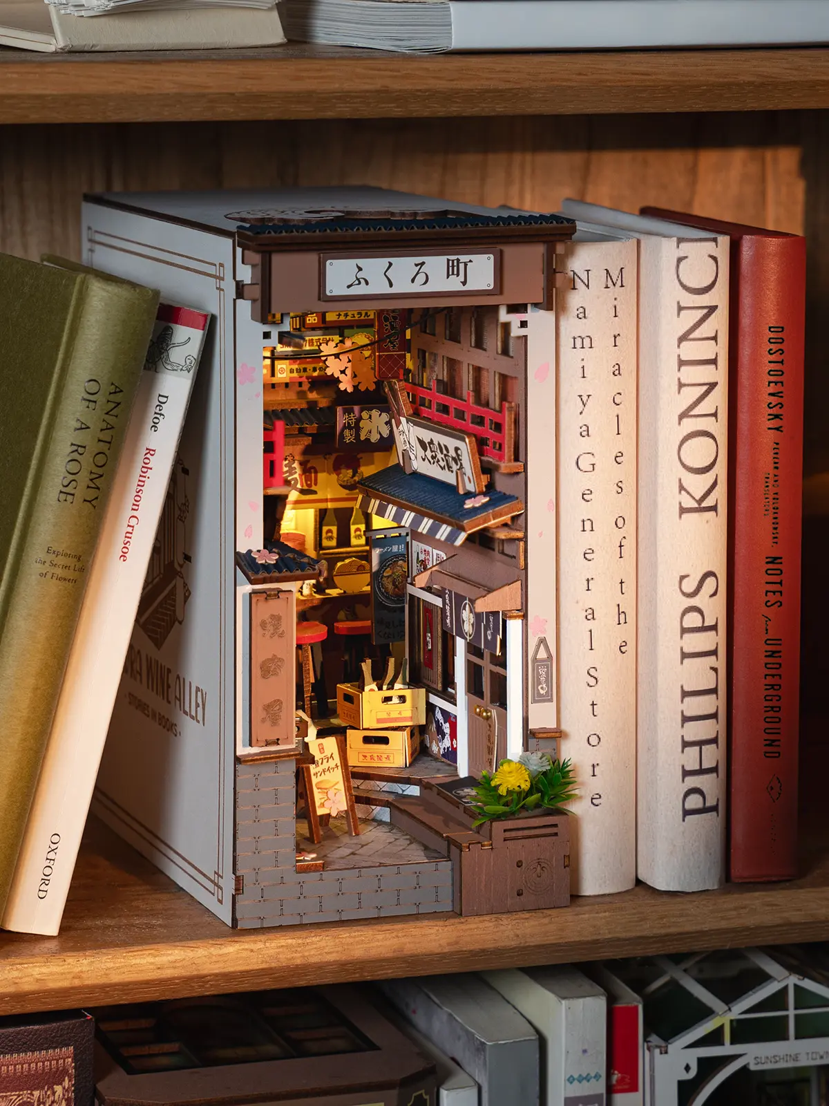 Robotime Book Nook Sakura Wine Alley TGB11 - Image 8