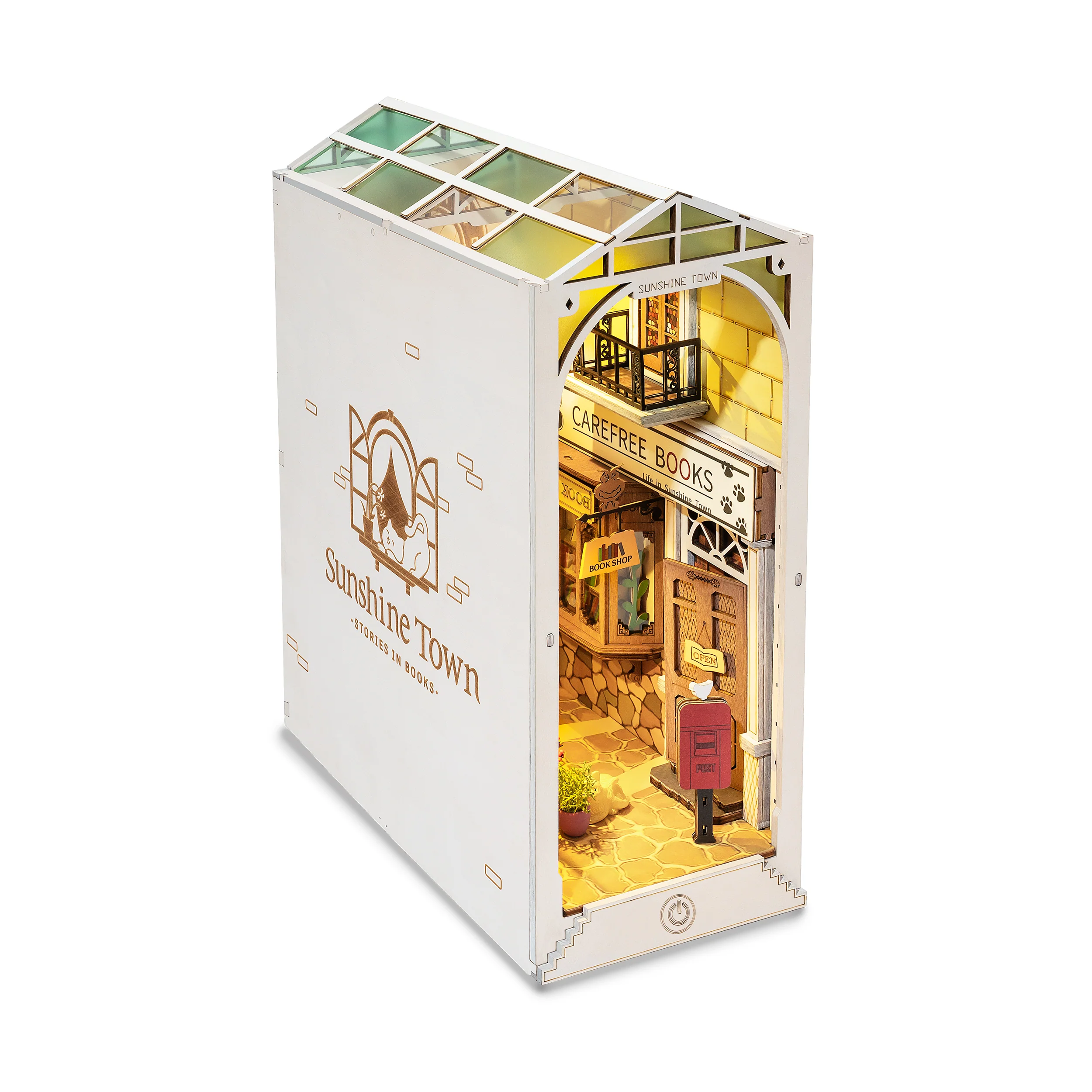 Robotime Book Nook Sunshine Town TGB02 - Image 6