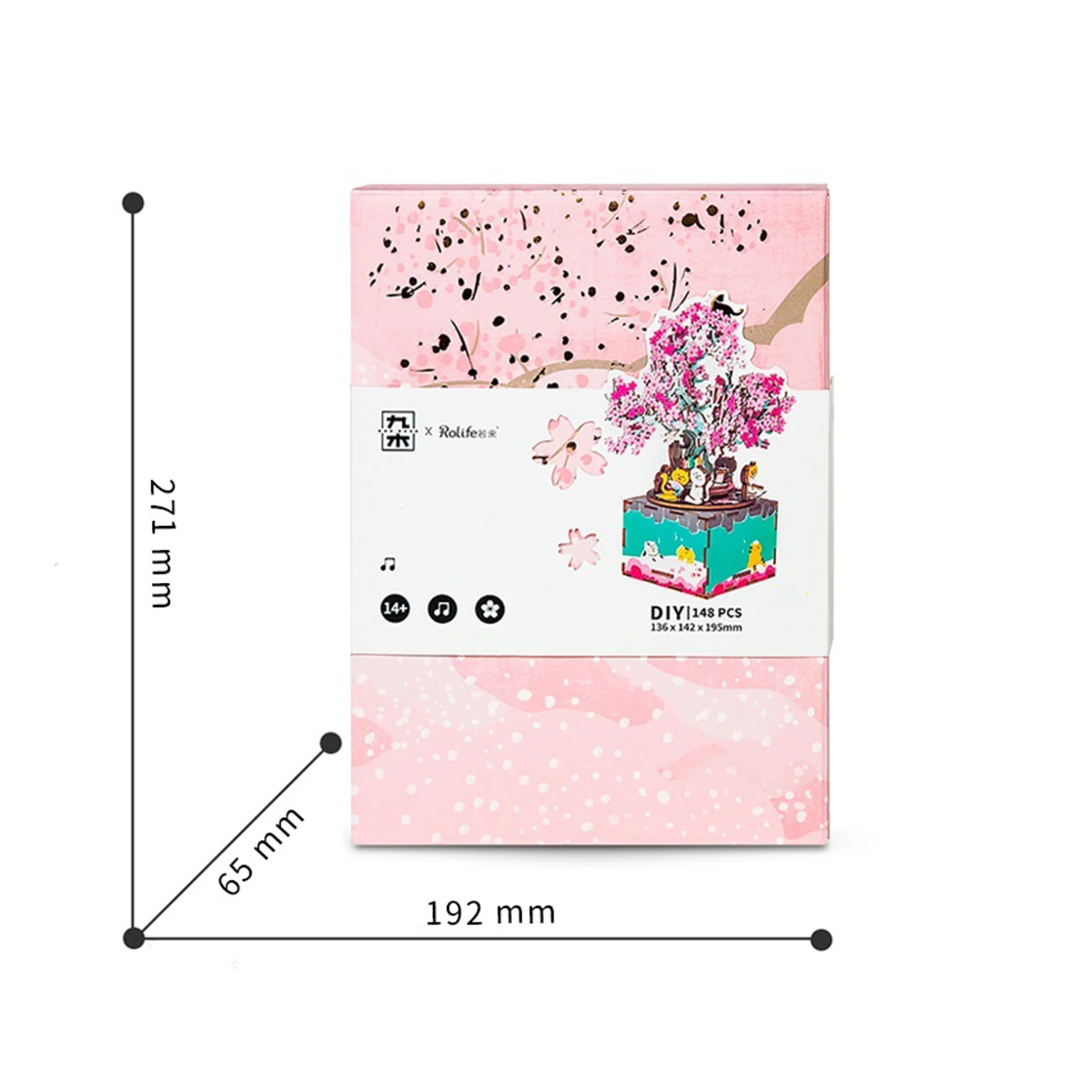 Robotime Cherry Blossom Tree AM409 - Image 2