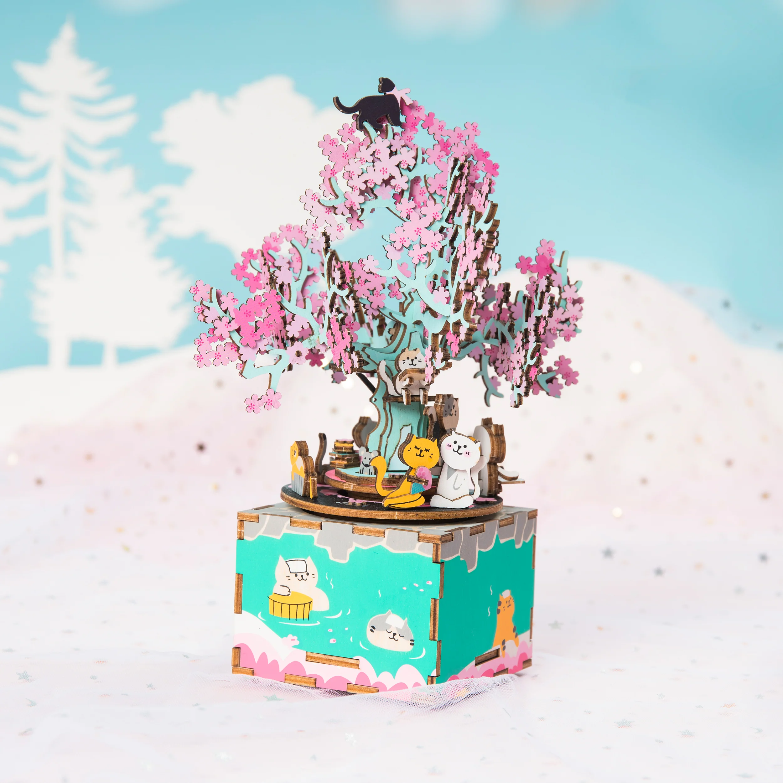 Robotime Cherry Blossom Tree AM409 - Image 3