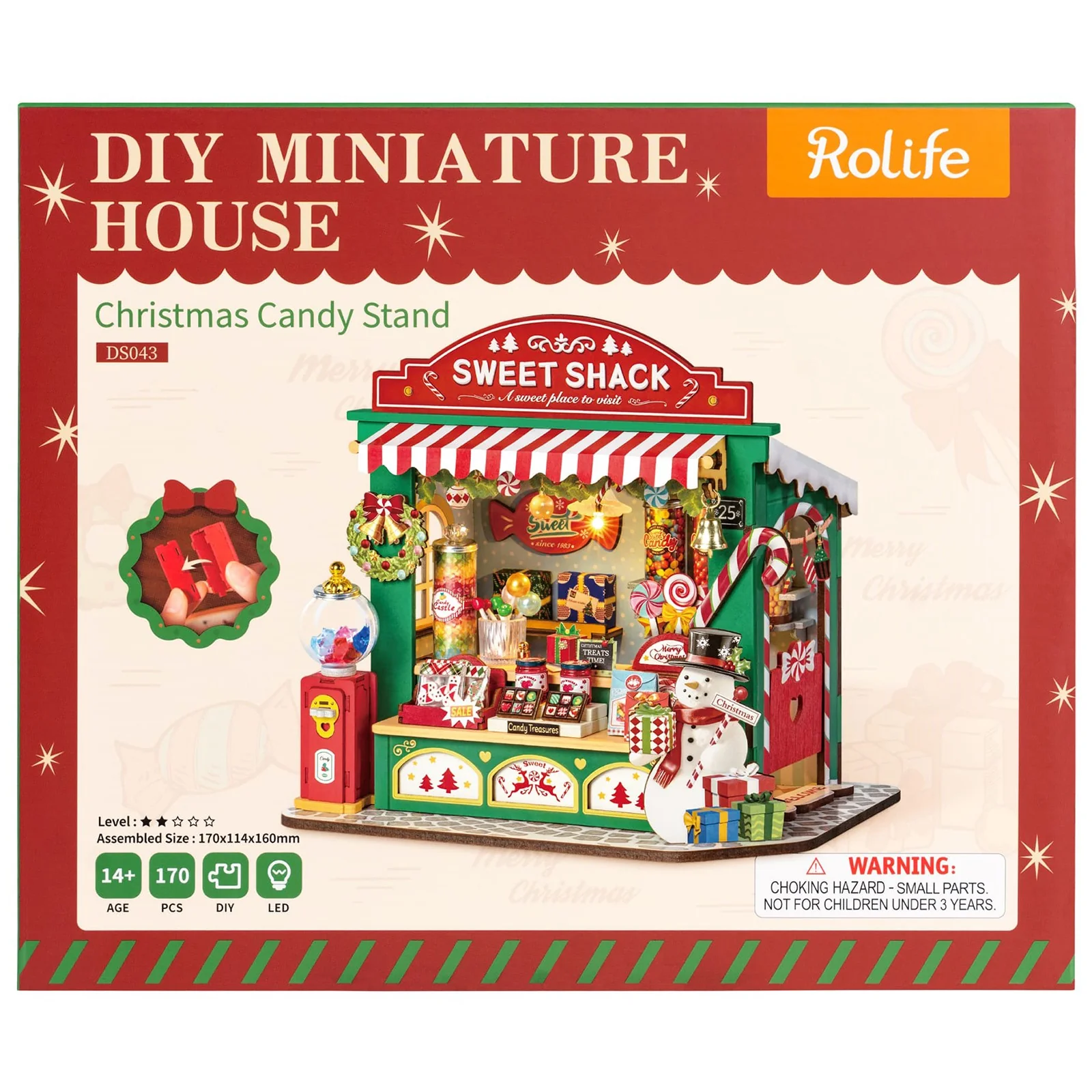 Robotime Christmas Candy Stand DS043 - Image 2
