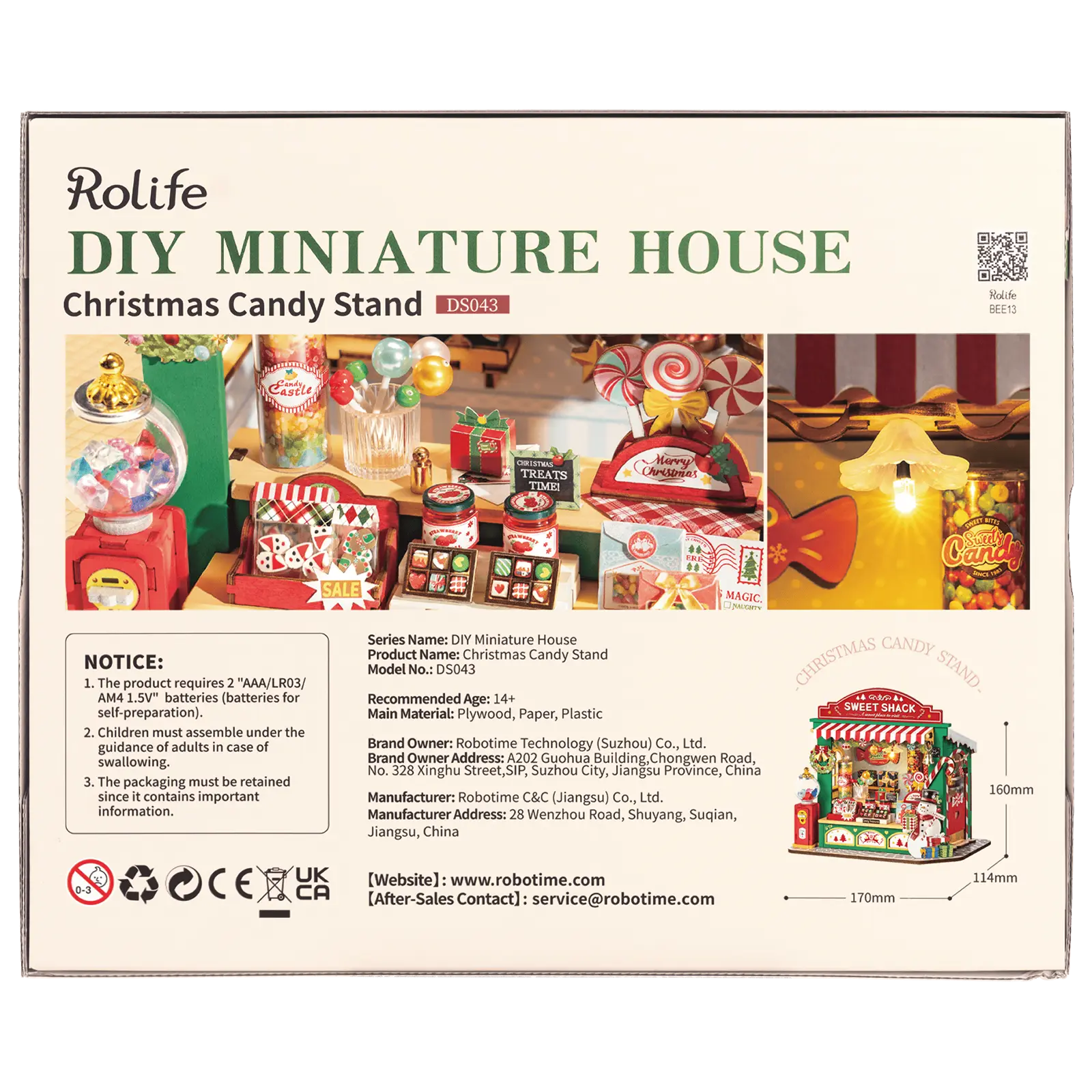 Robotime Christmas Candy Stand DS043 - Image 3