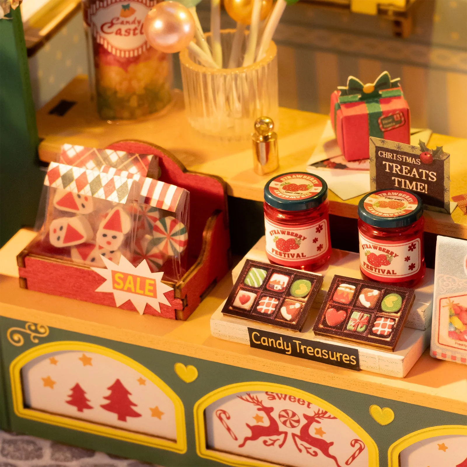 Robotime Christmas Candy Stand DS043 - Image 4