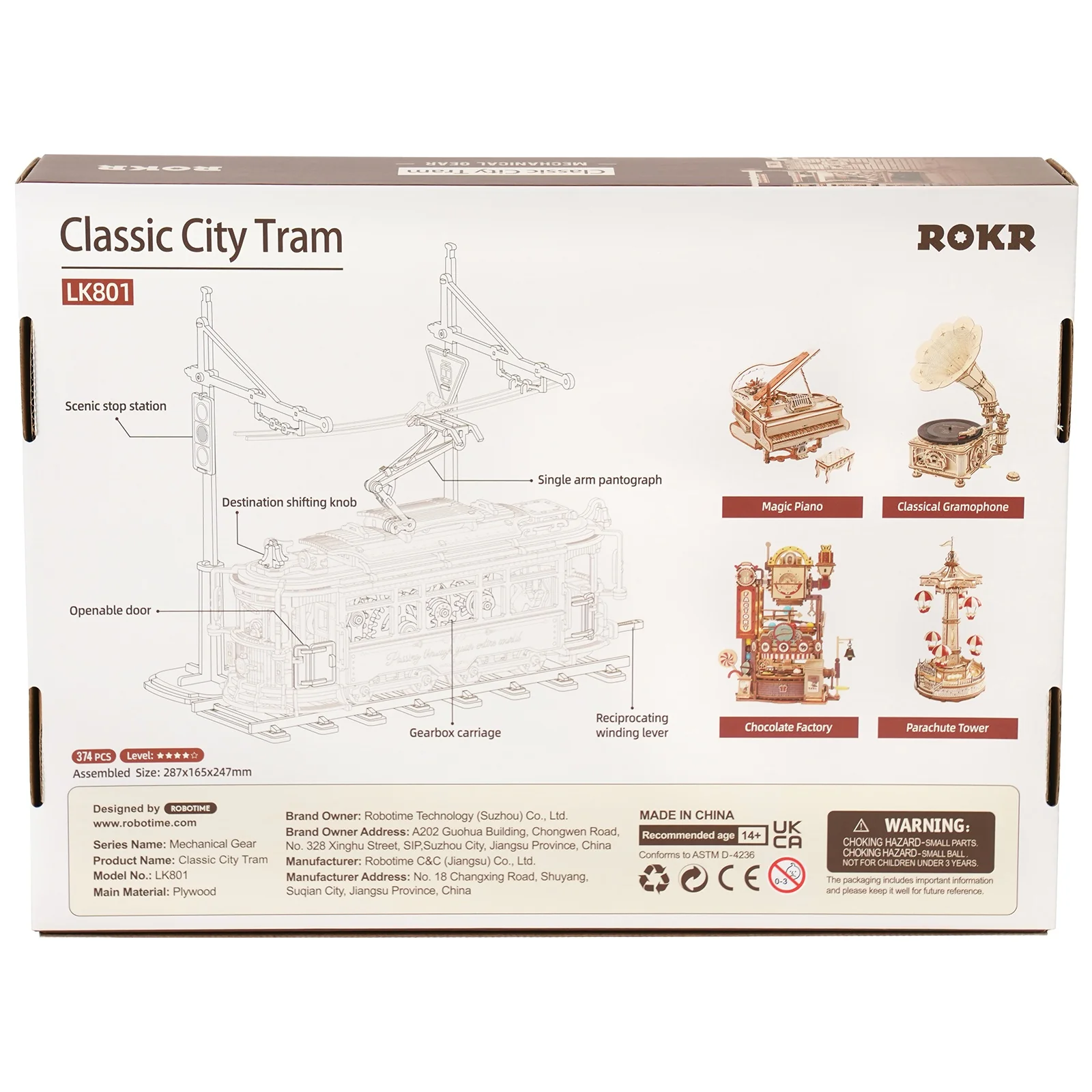 Robotime Classic City Tram LK801 - Image 3