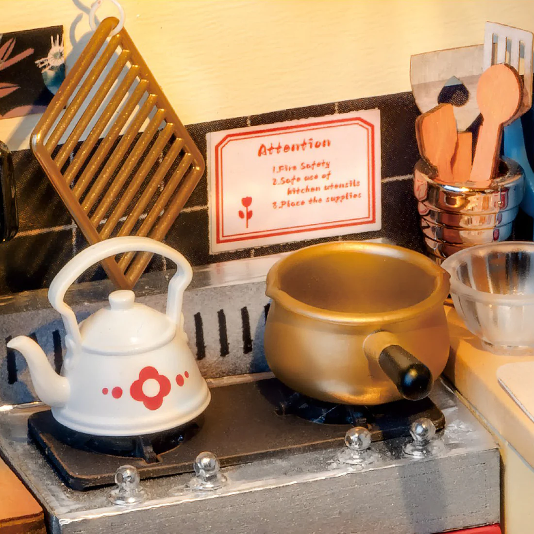 Robotime Cozy Kitchen DG159 - Image 5