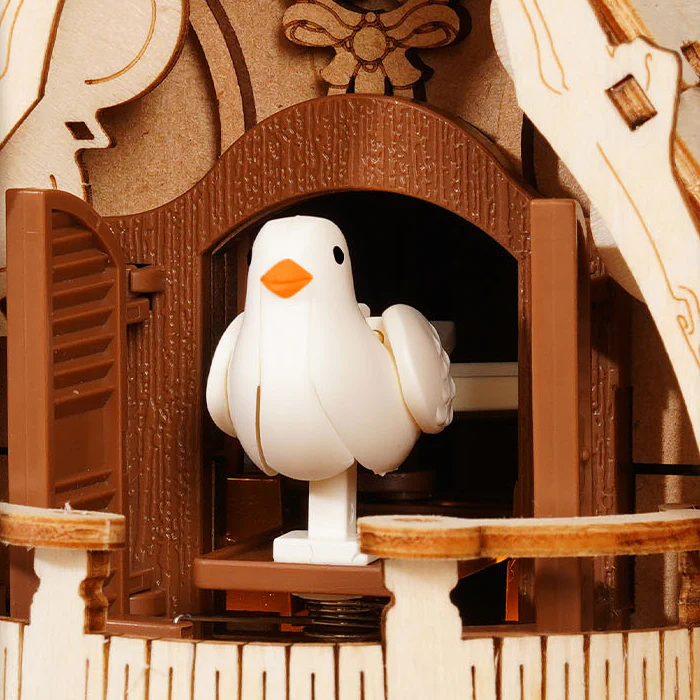 Robotime Cuckoo Clock (Naturel Hout) LC901 - Image 5