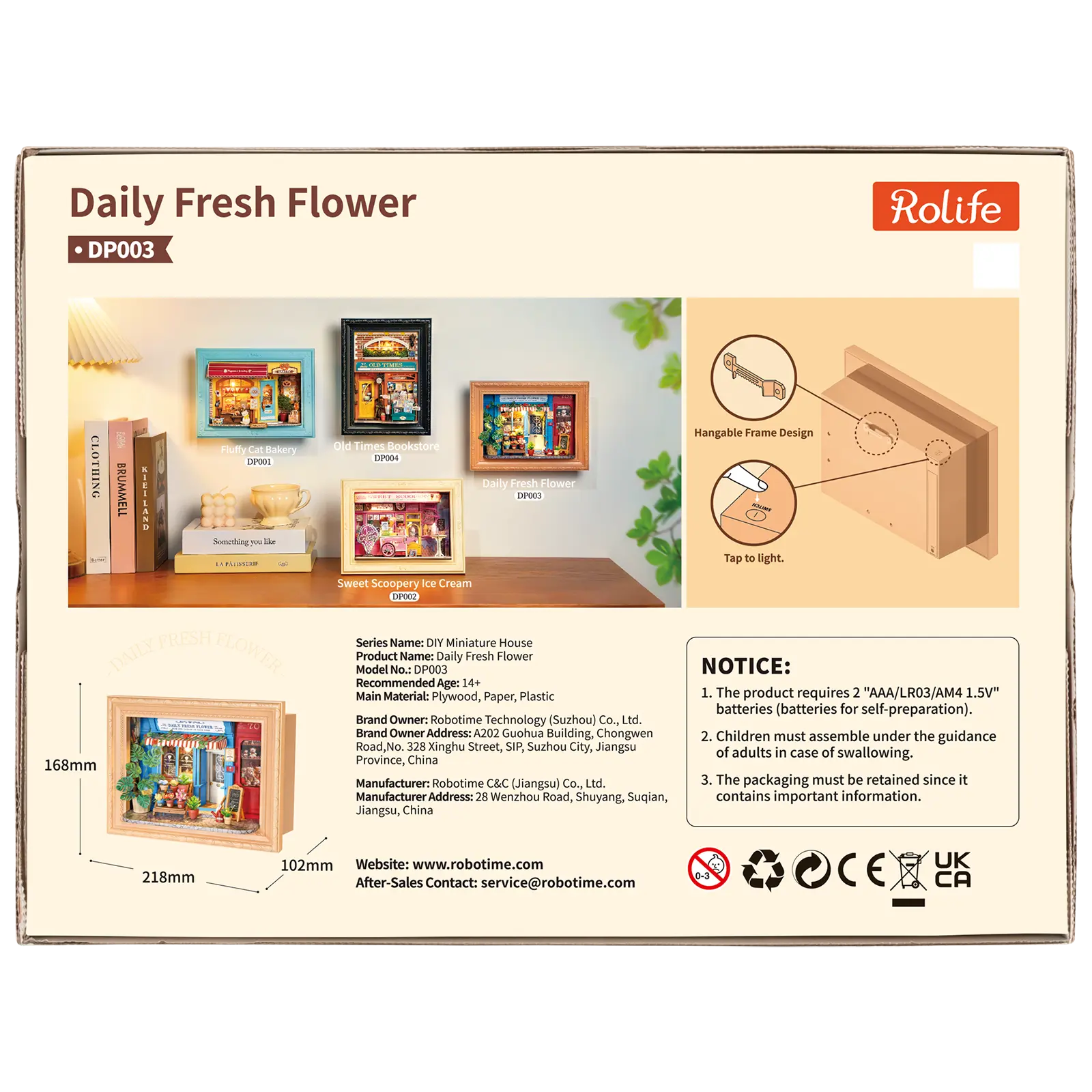 Robotime Daily Fresh Flower DP003 - Image 3