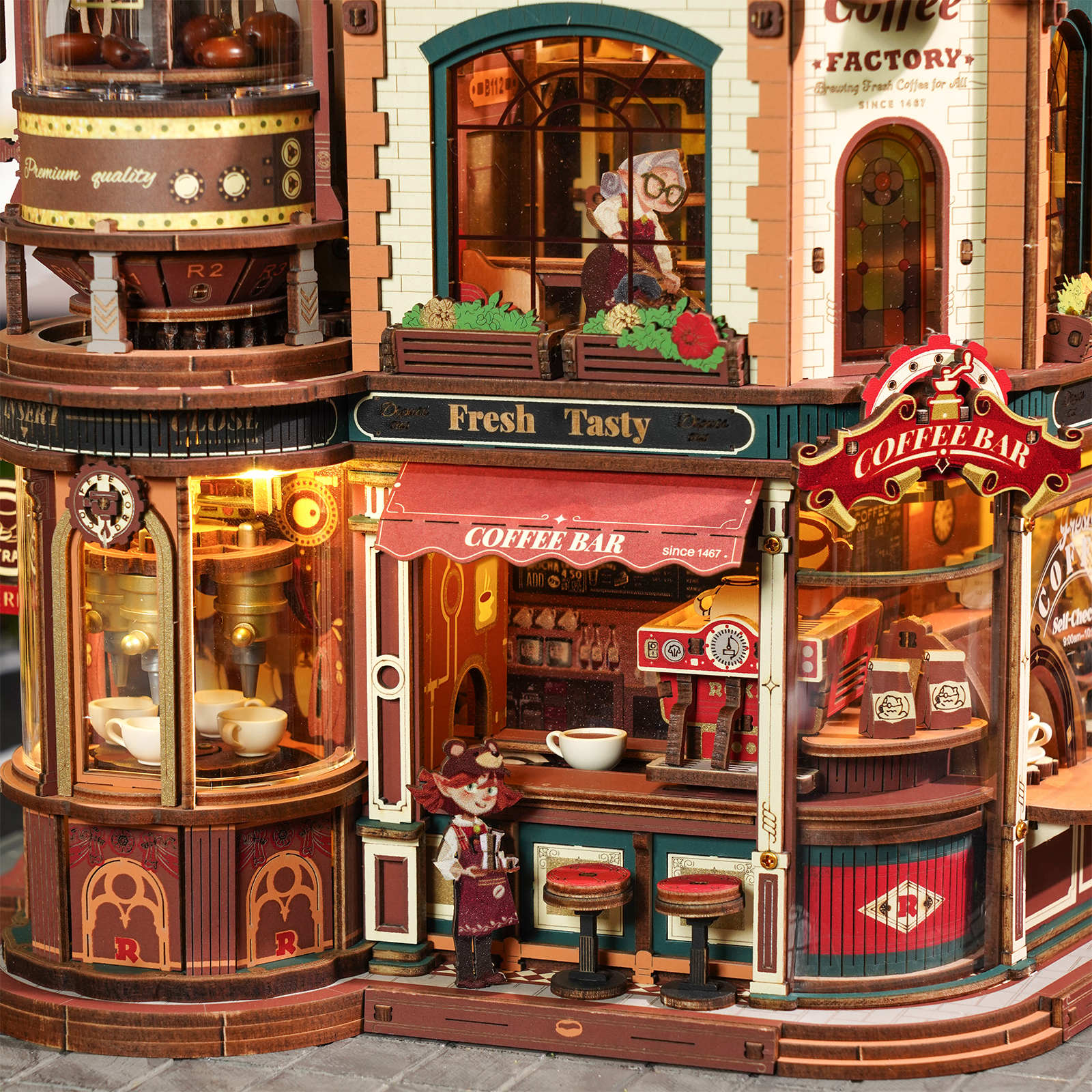 Robotime Dream Coffee Factory EAB02 - Image 4