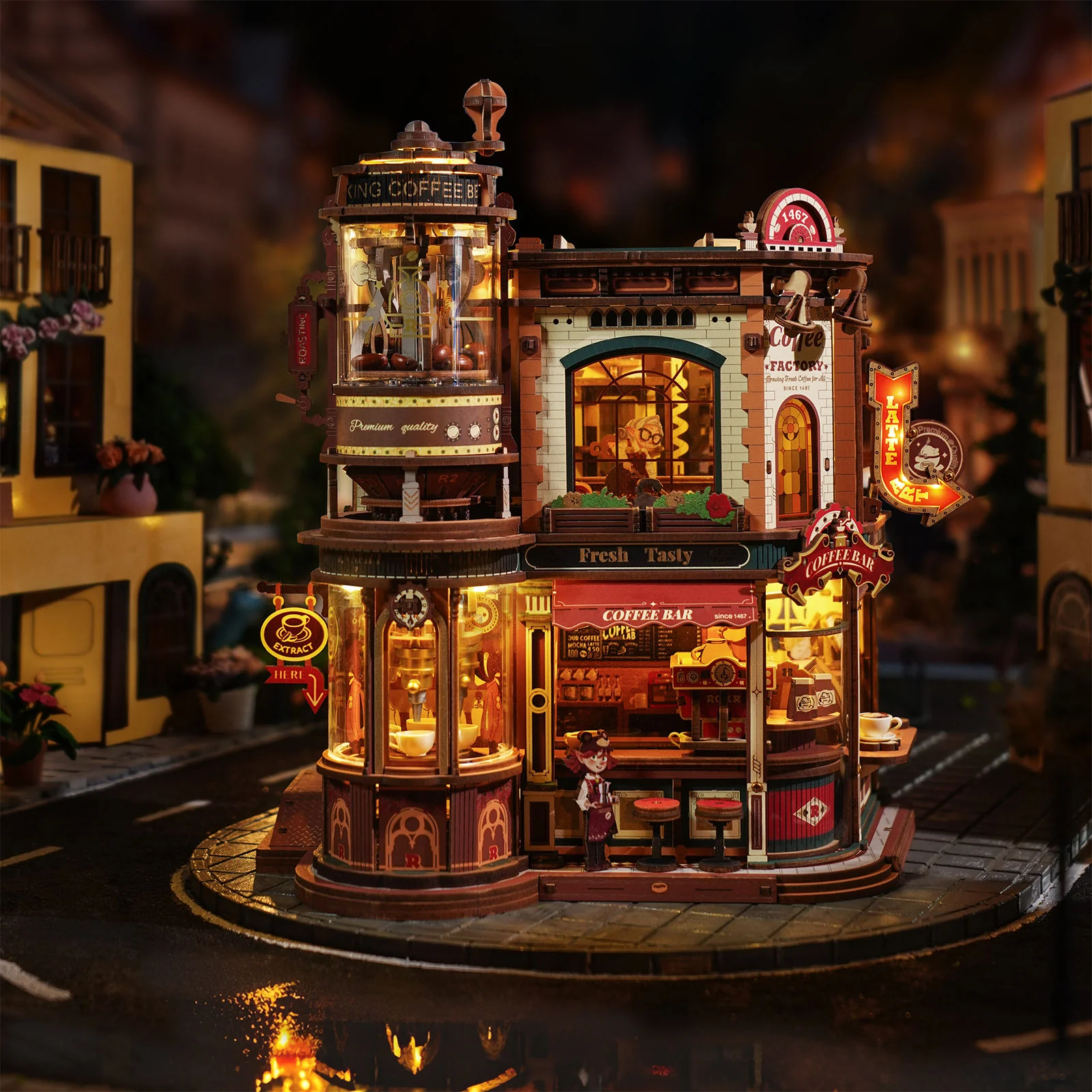 Robotime Dream Coffee Factory EAB02 - Image 8
