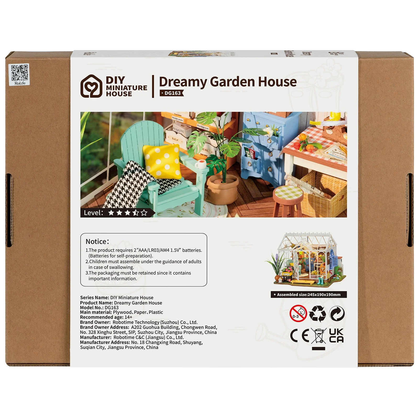 Robotime Dreamy Garden House DG163 - Image 3