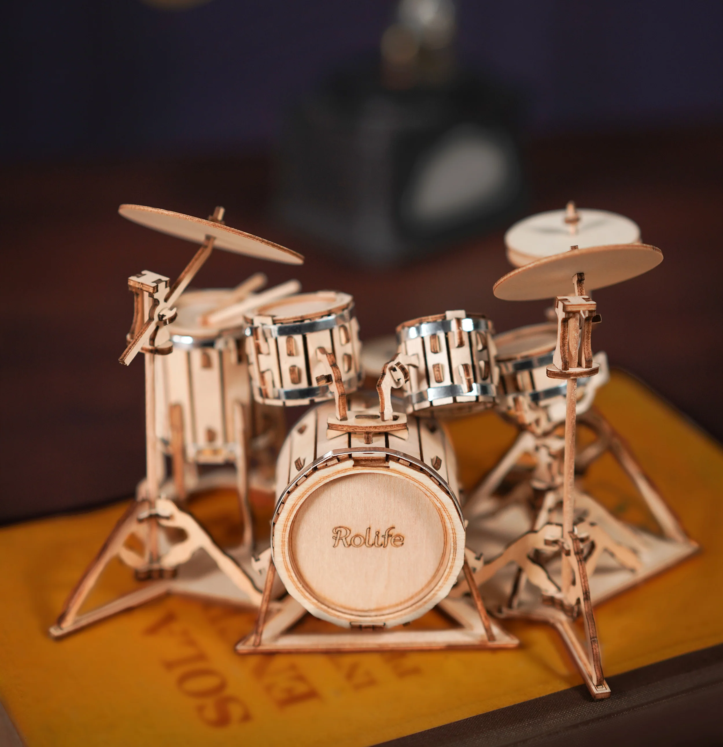 Robotime Drum Kit TG409 - Image 3