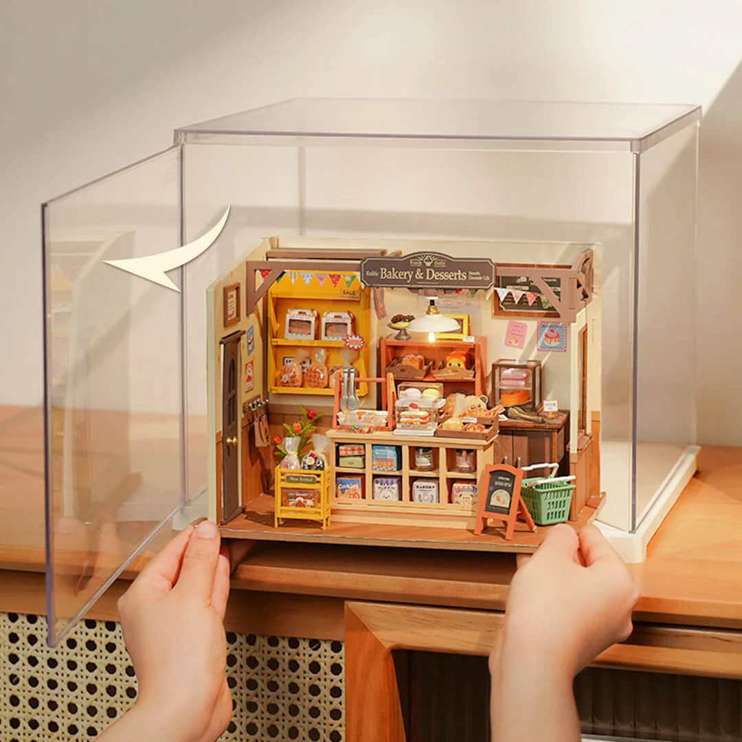 Robotime Dust Cover / Display Case (binnenmaten L:270mm*B:220mm*H:225mm) DF03L - Image 4