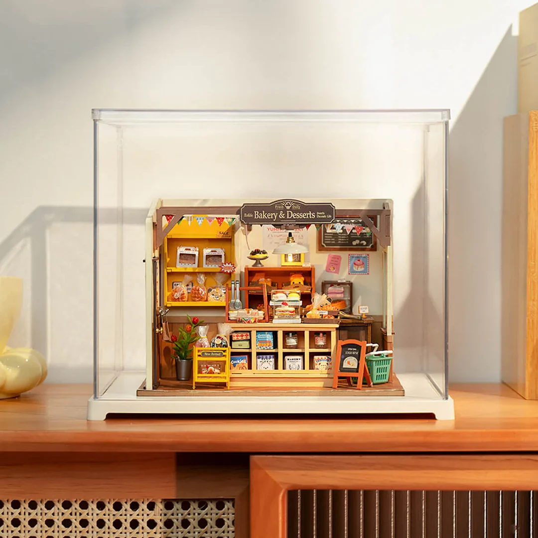 Robotime Dust Cover / Display Case (binnenmaten L:270mm*B:220mm*H:225mm) DF03L - Image 5