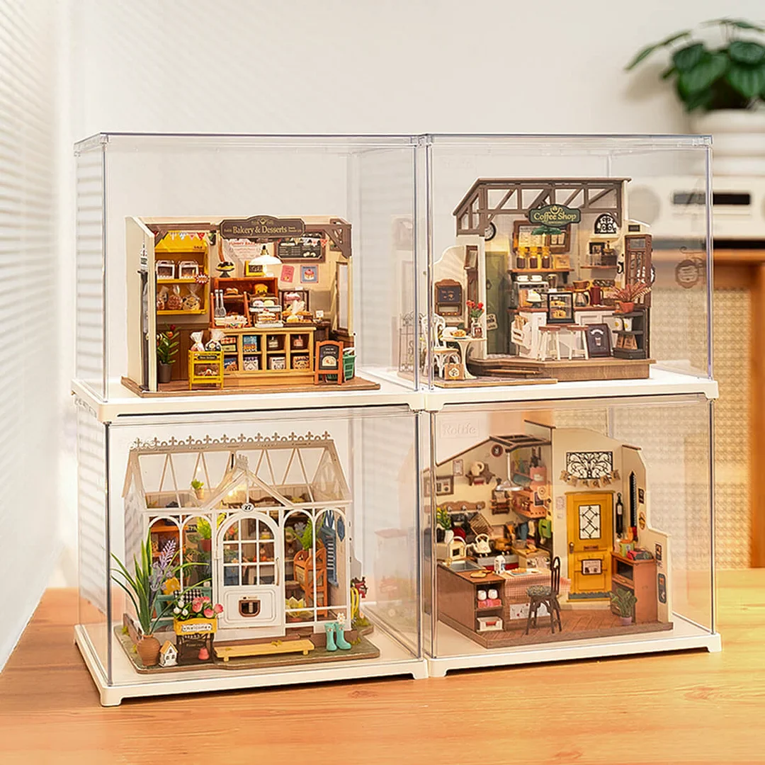 Robotime Dust Cover / Display Case (binnenmaten L:270mm*B:220mm*H:225mm) DF03L - Image 6