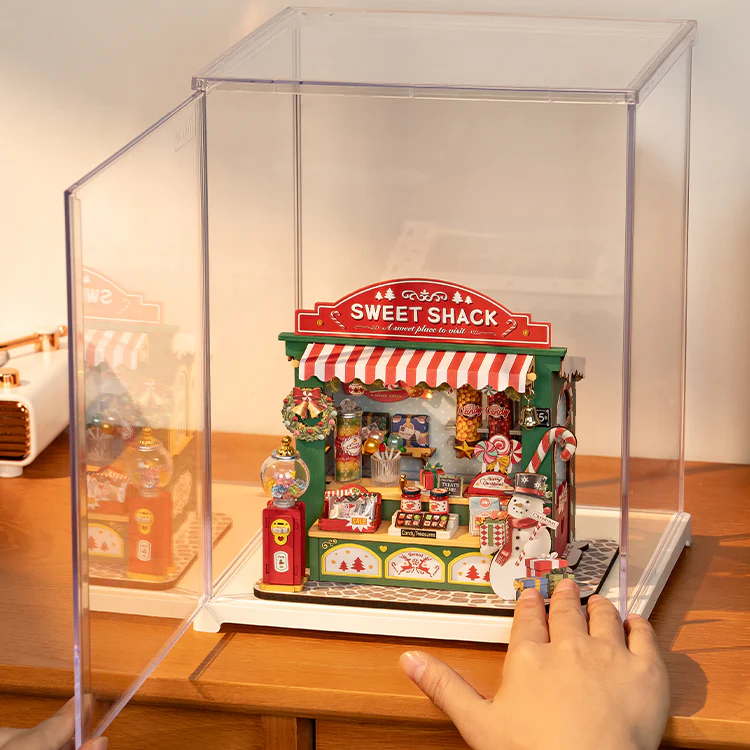 Robotime Dust Cover / Display Case Portrait M (binnenmaten L:205mm*B:177mm*H:264mm) DF05L - Image 4