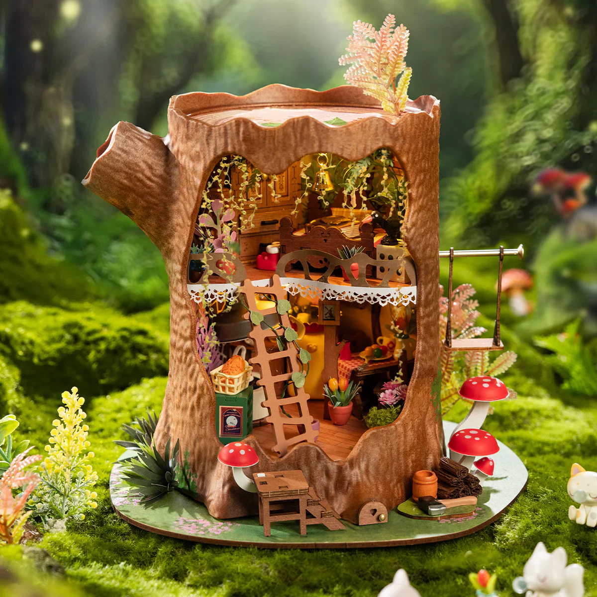 Robotime Fairytale Tree House DG179 - Image 6