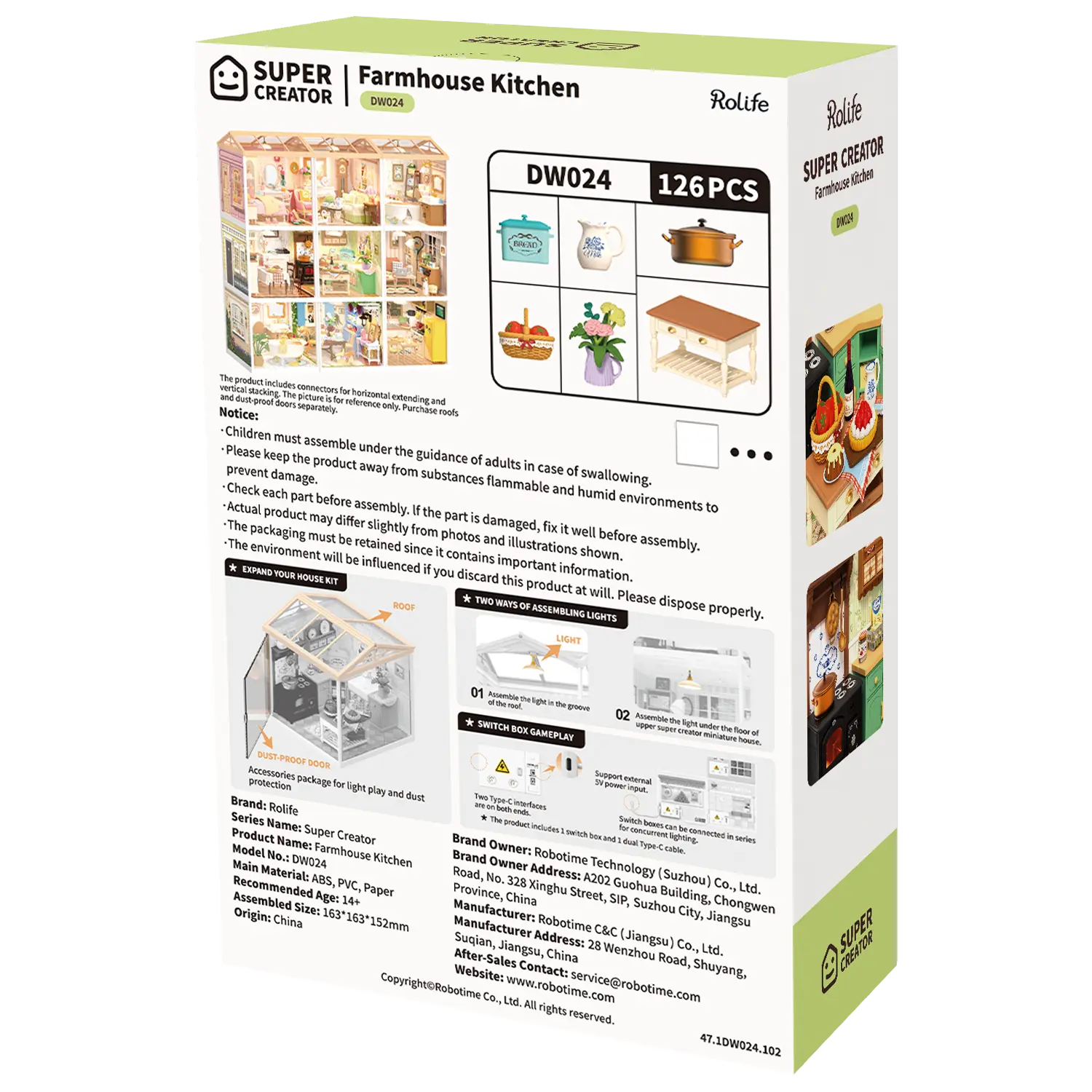 Robotime Farmhouse Kitchen DW024 - Image 3