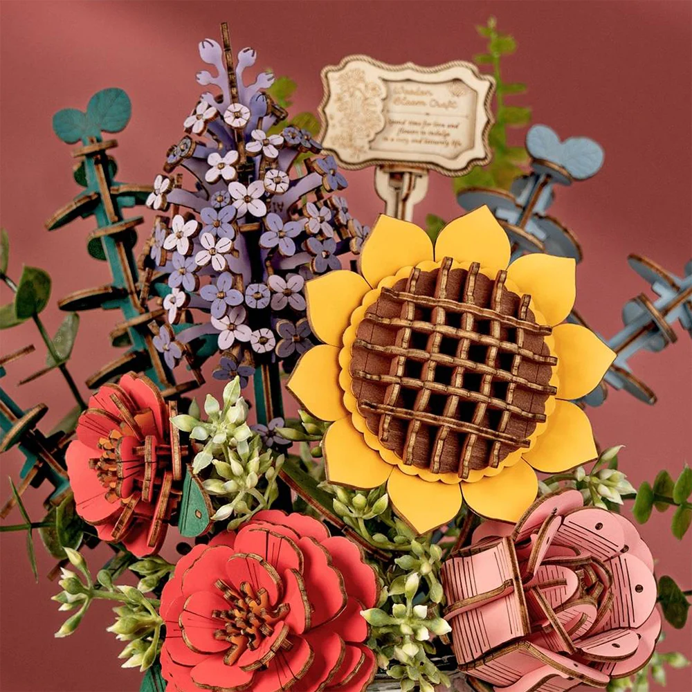 Robotime Flower Bouquet / Bos bloemen TW01H - Image 4