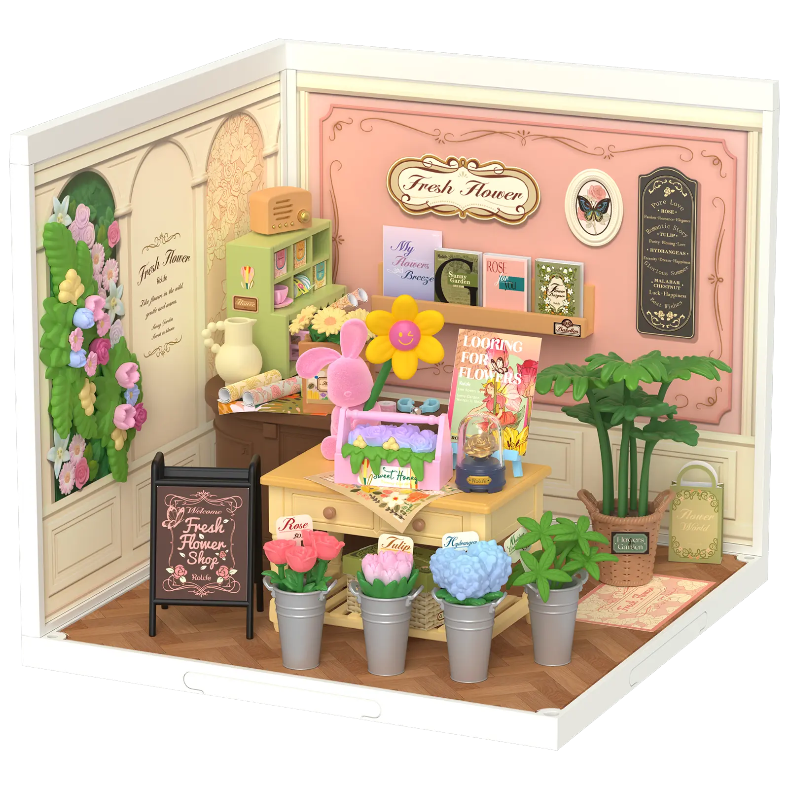 Robotime Fresh Flower Shop DW017B