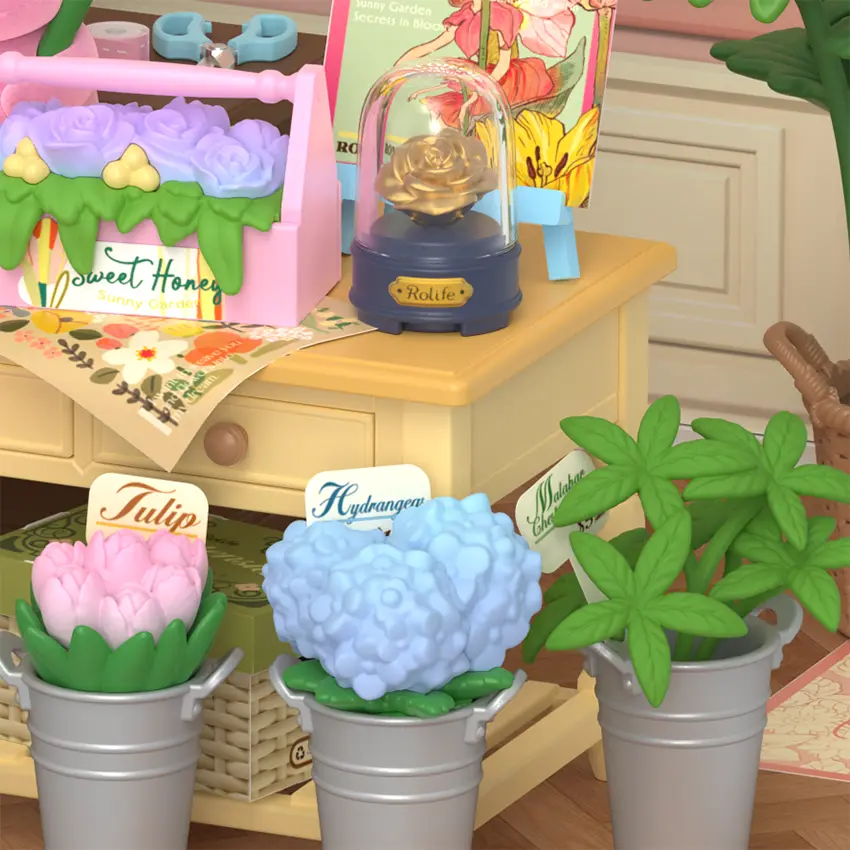 Robotime Fresh Flower Shop DW017B - Image 4