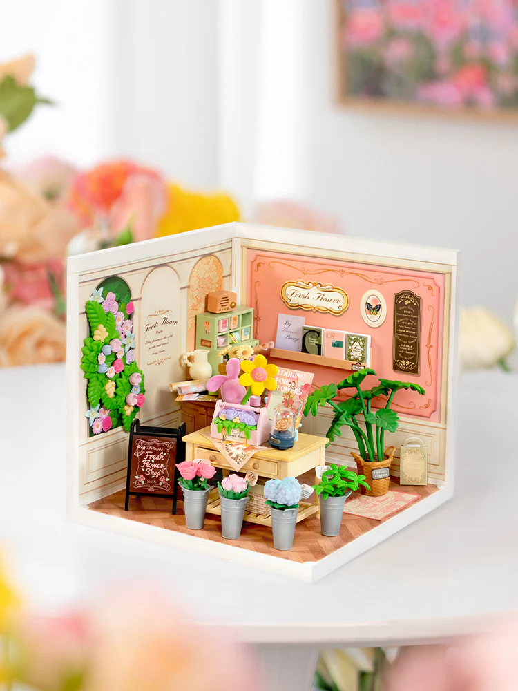 Robotime Fresh Flower Shop DW017B - Image 8