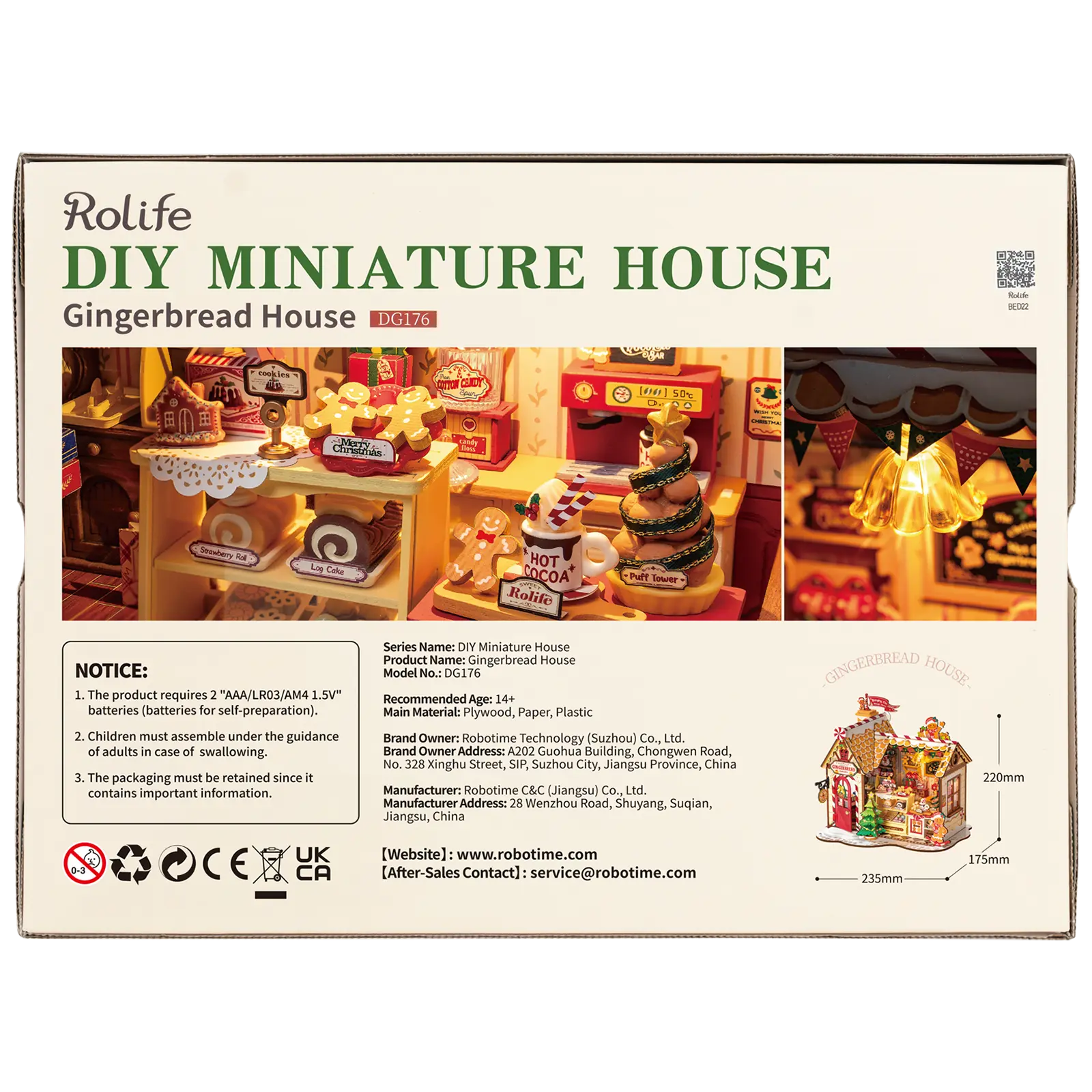 Robotime Gingerbread House DG176 - Image 3