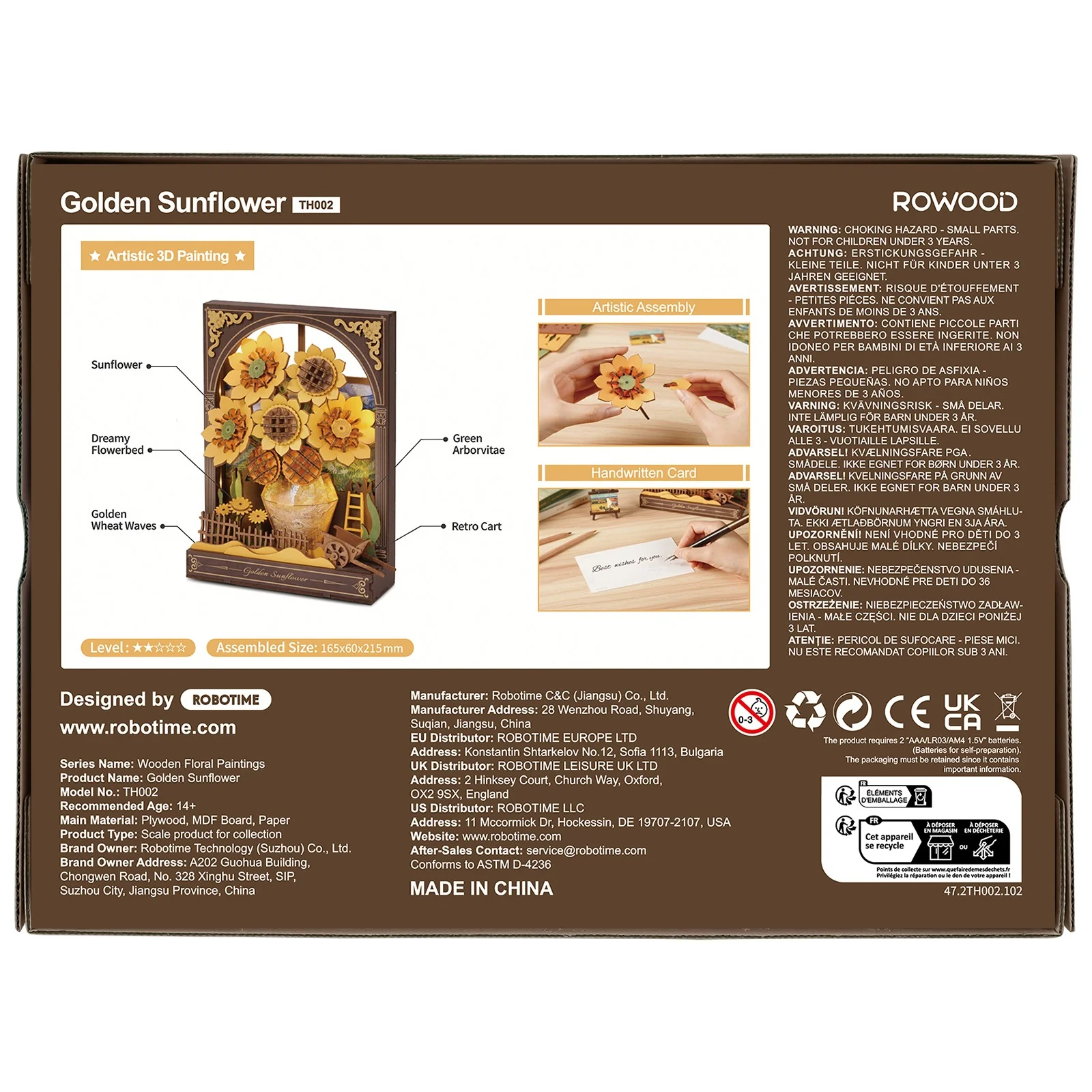 Robotime Golden Sunflower TH002 - Image 3