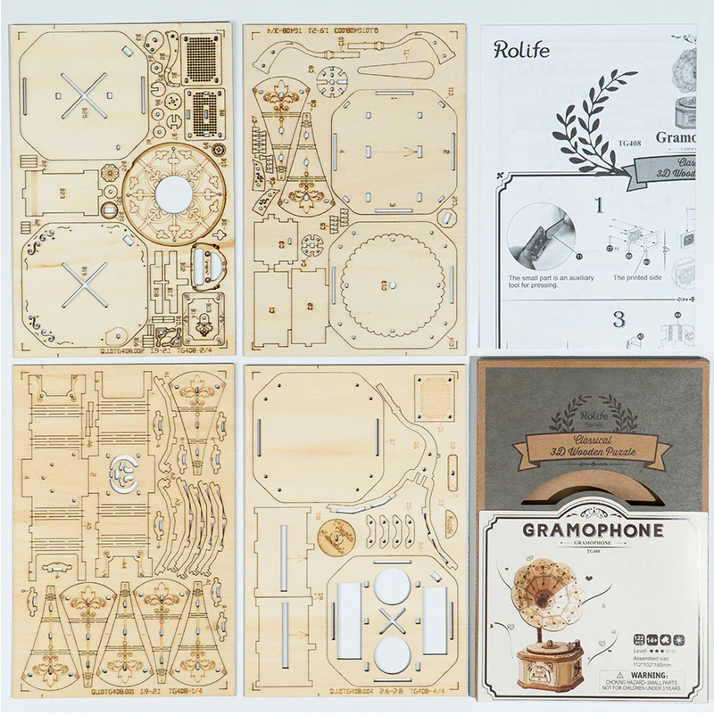 Robotime Gramophone TG408 - Image 4