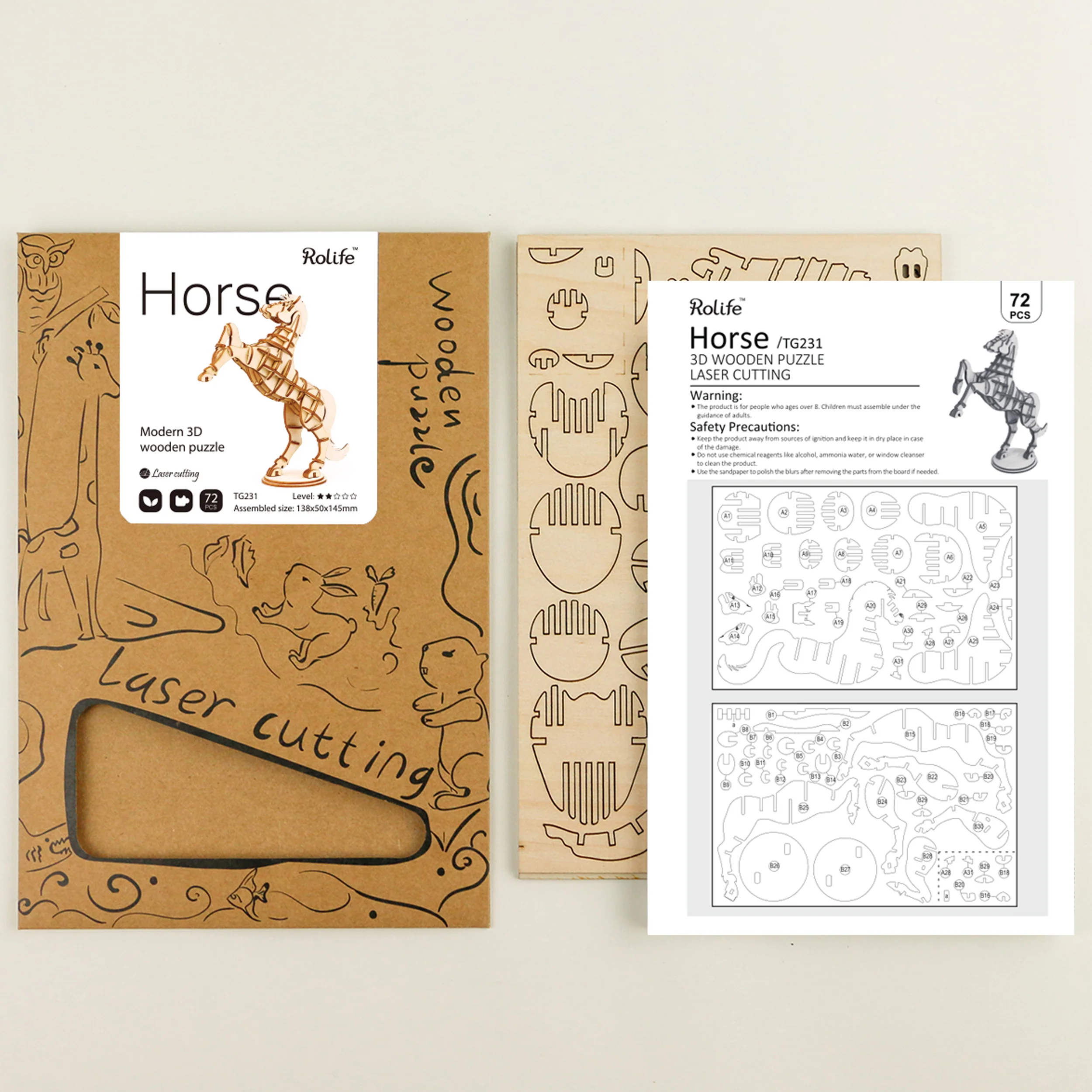 Robotime Horse TG231 - Image 2