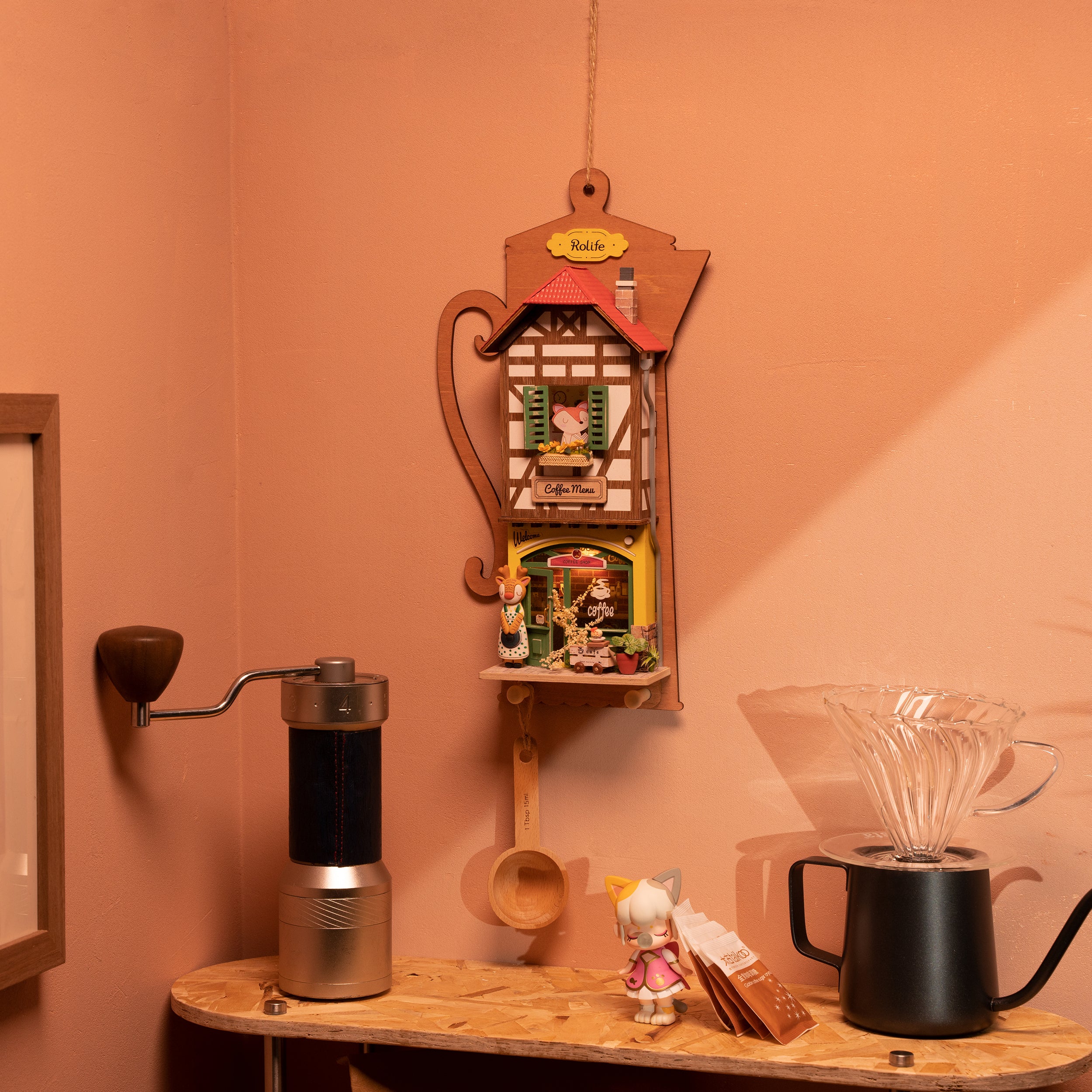Robotime Lazy Coffee House DS020 - Image 3