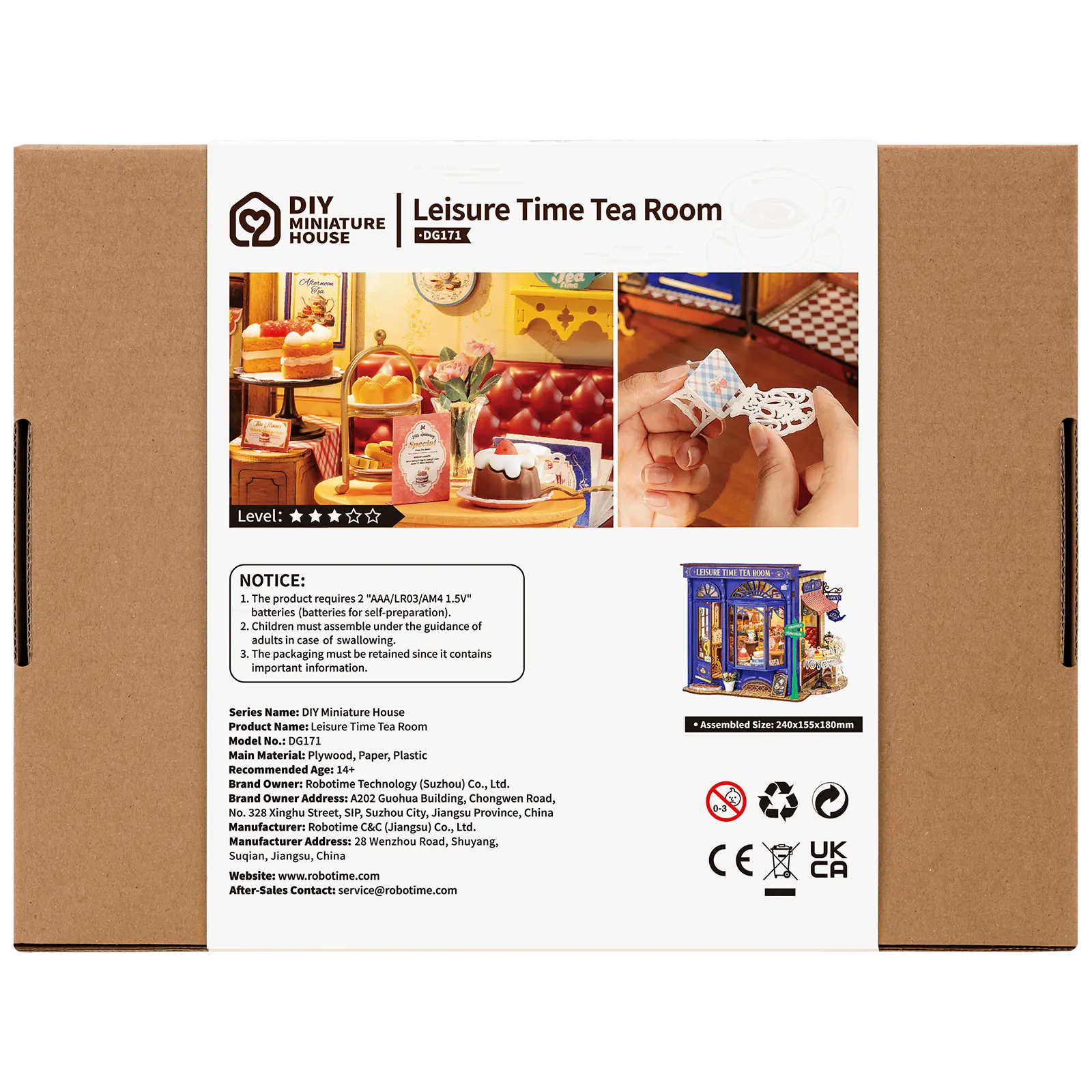 Robotime Leisure Time Tea Room DG171 - Image 3