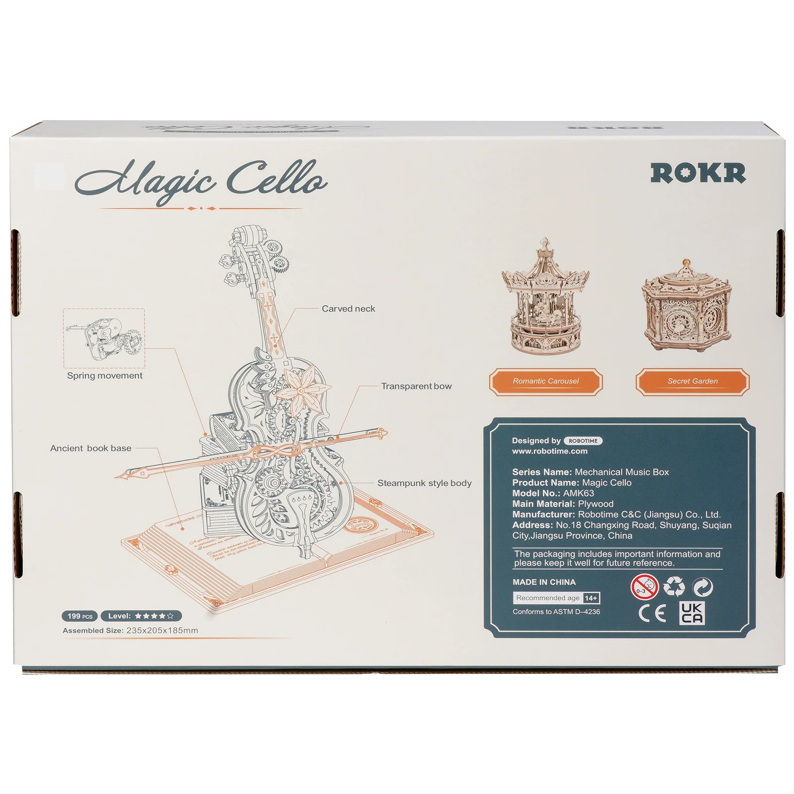 Robotime Magic Cello AMK63 - Image 3