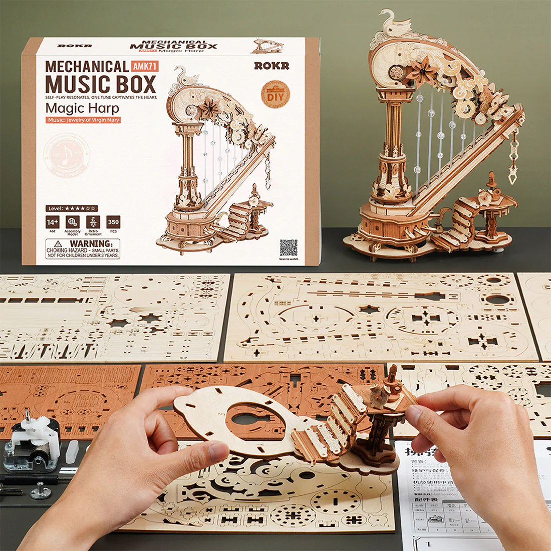 Robotime Magic Harp AMK71 - Image 7