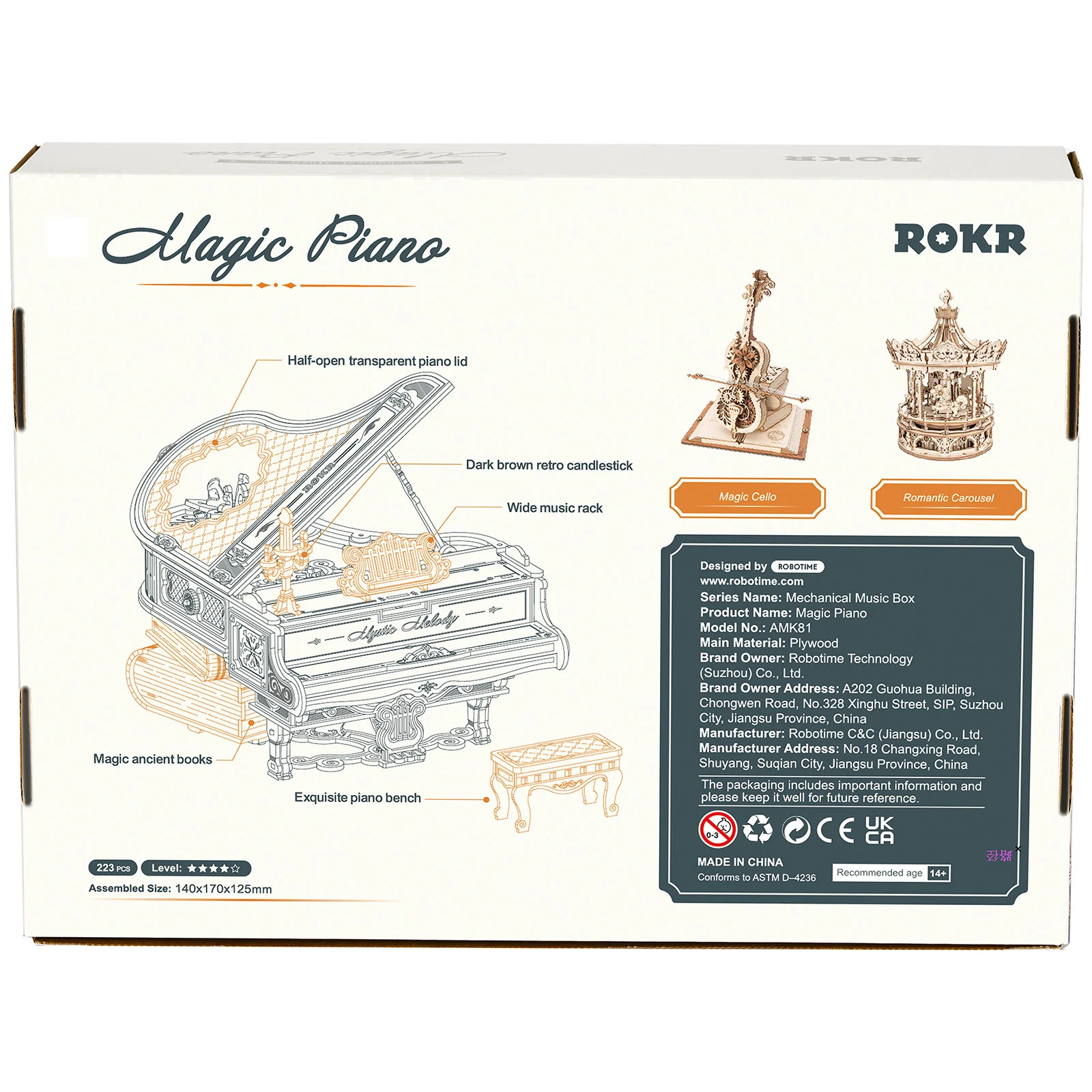 Robotime Magic Piano AMK81 - Image 3