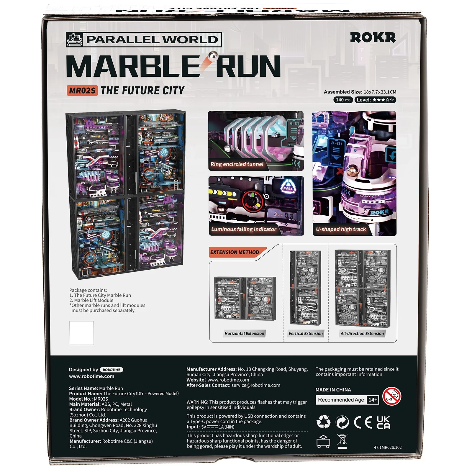 Robotime Marble Run The Future City MR02S - Image 3